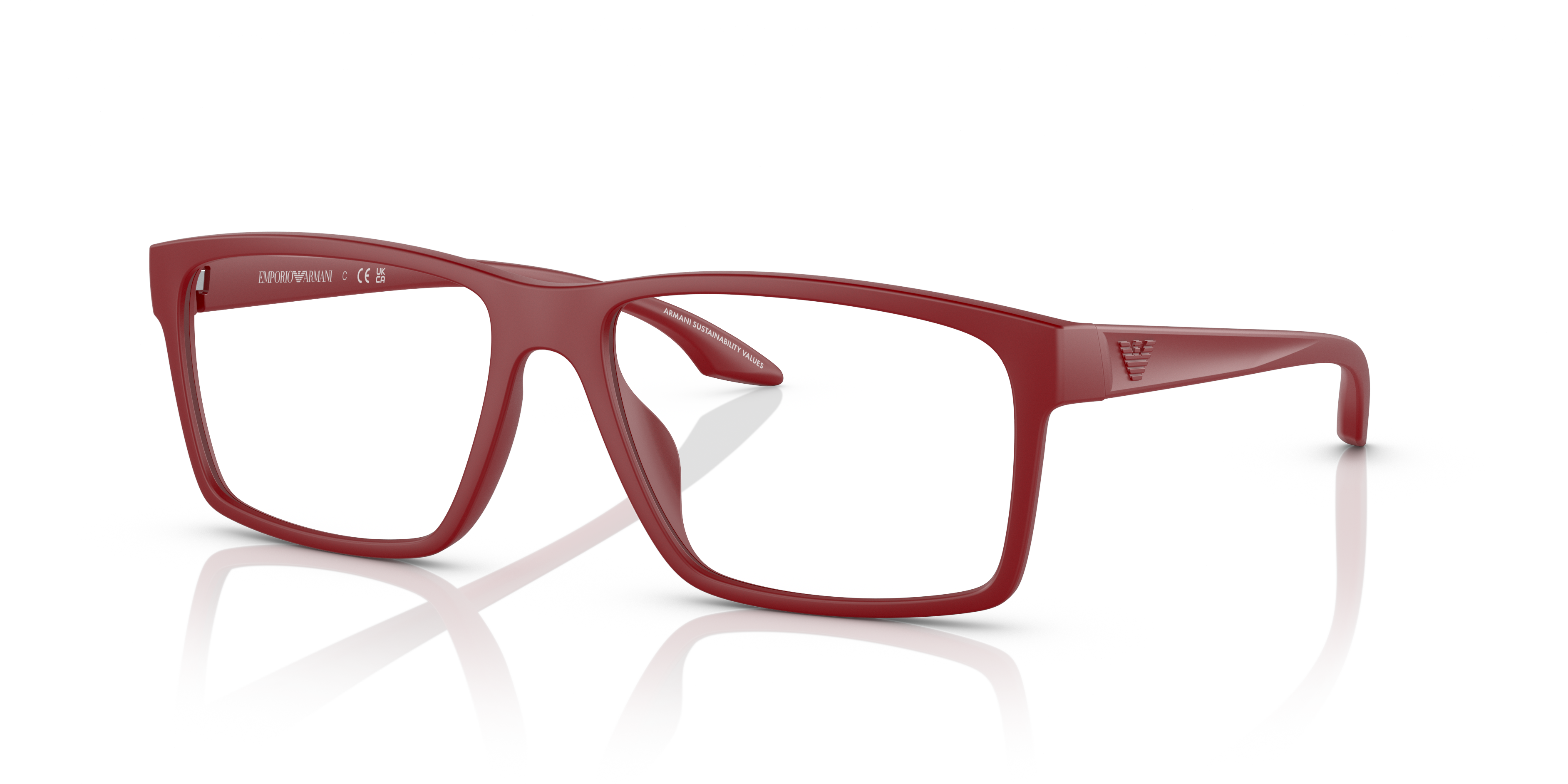 Acquista Occhiali da Vista Uomo Emporio Armani EA3210U Rosso Opaco