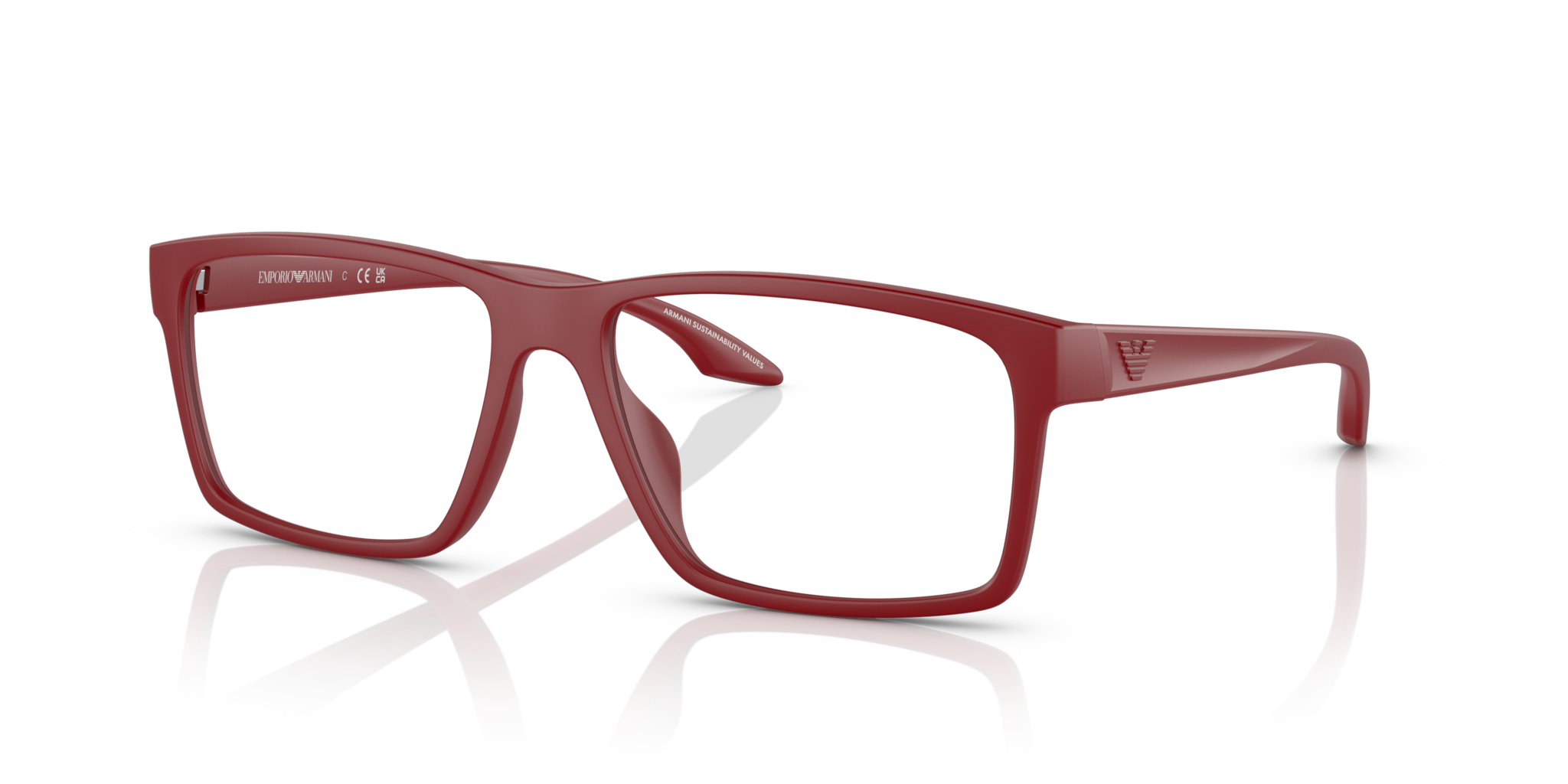 Acquista Occhiali da Vista Uomo Emporio Armani EA3210U Rosso Opaco