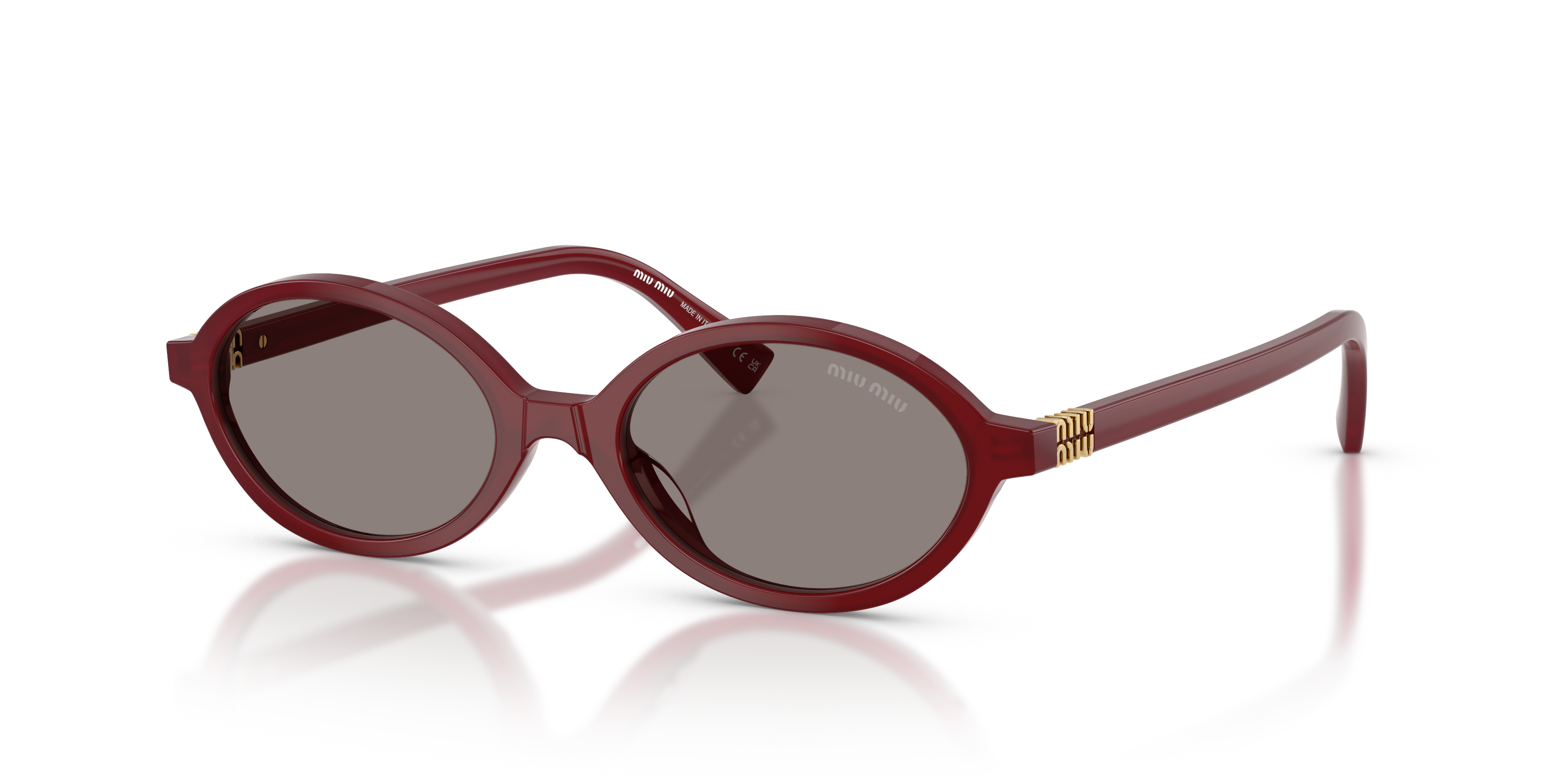 Occhiali da Sole Miu Miu Donna 0MU 04ZS Opaline Bordeaux