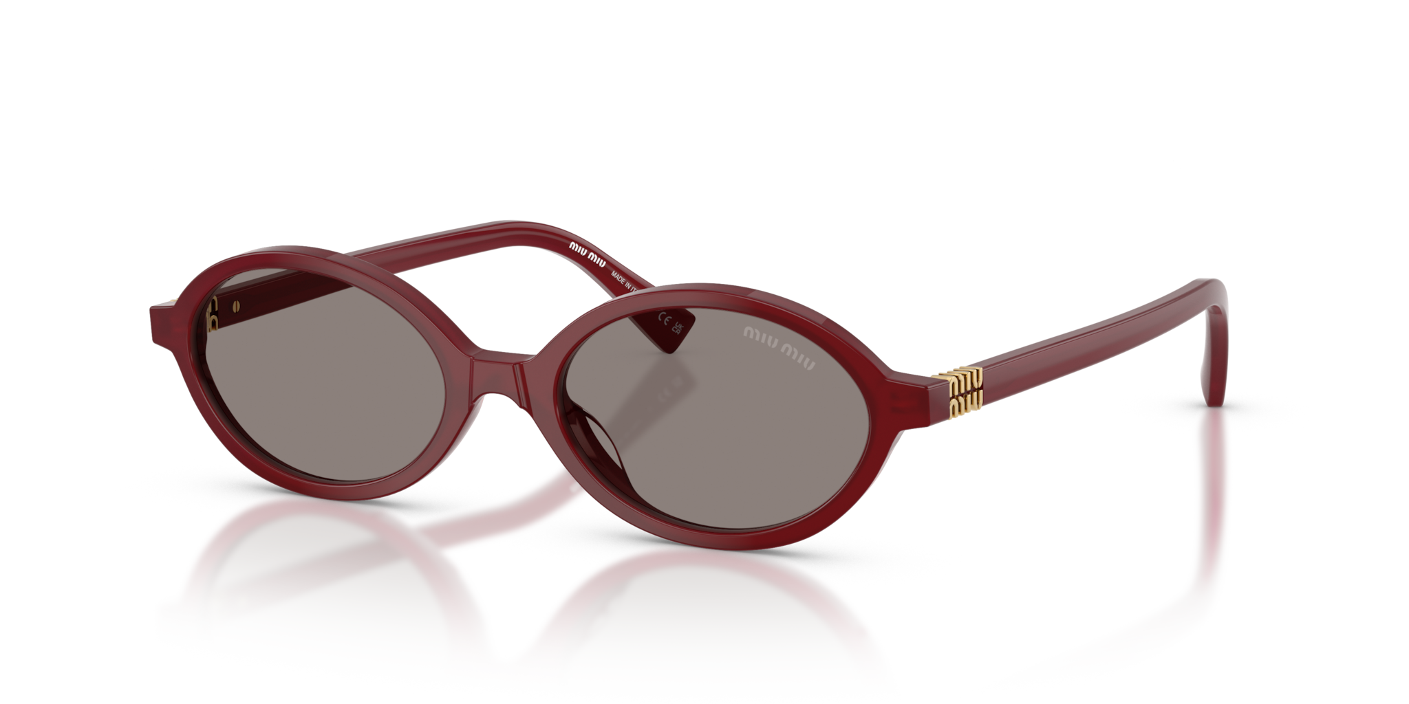 Occhiali da Sole Miu Miu Donna 0MU 04ZS Opaline Bordeaux