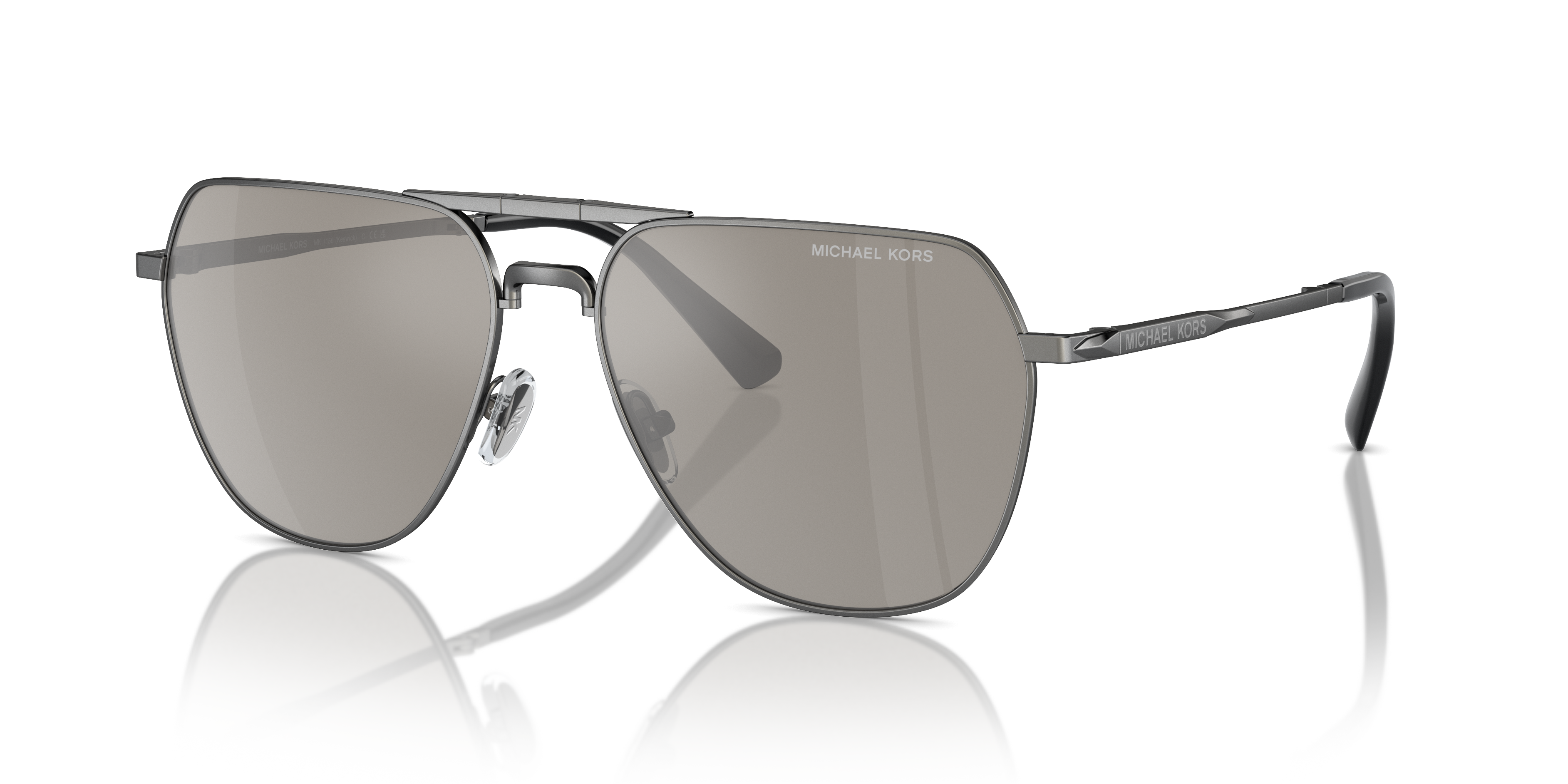 Occhiali da Sole Uomo Michael Kors Keswick Shiny Gunmetal