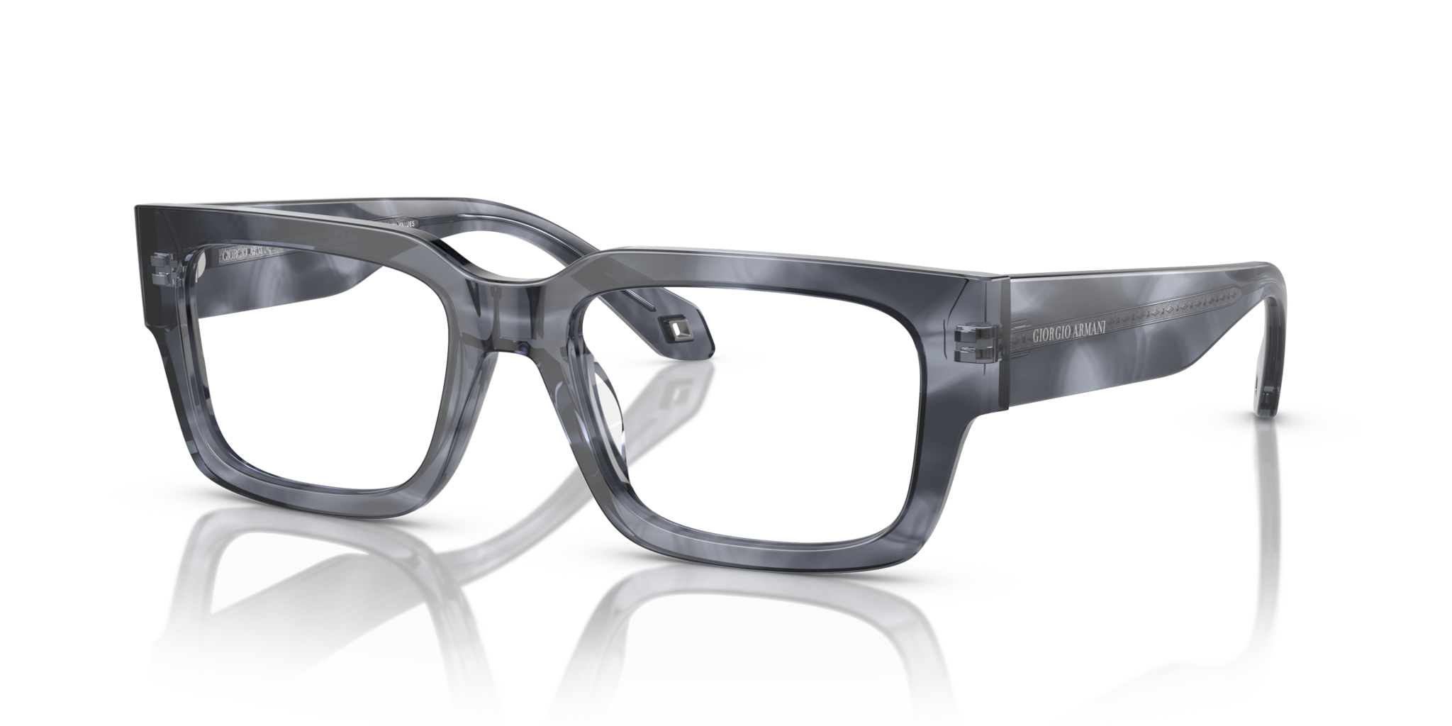 Occhiali da Vista Giorgio Armani 0AR7243U Uomo Blu Striato