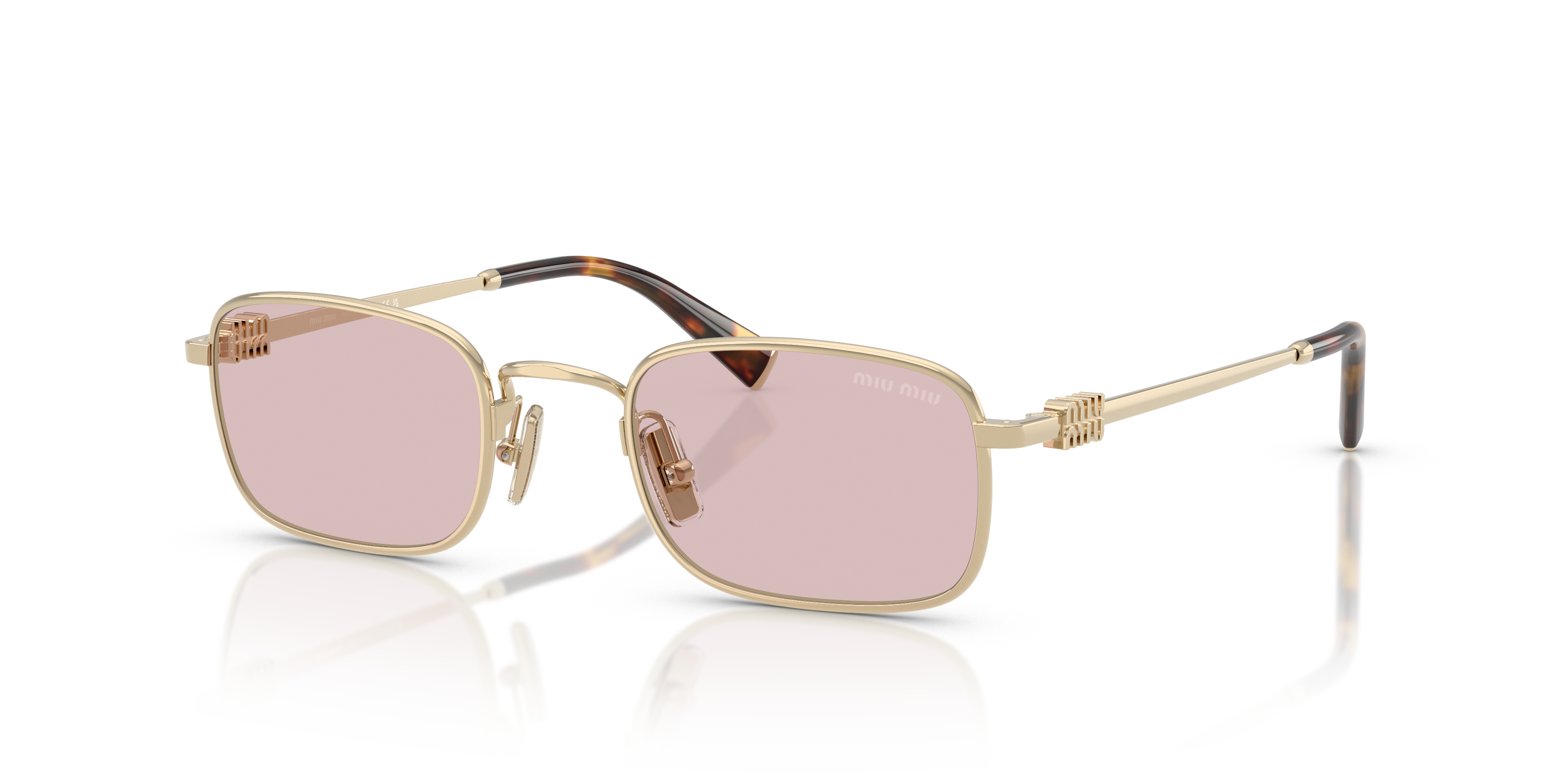 Occhiali da Sole Miu Miu Donna MU A53S Oro Chiaro Originali