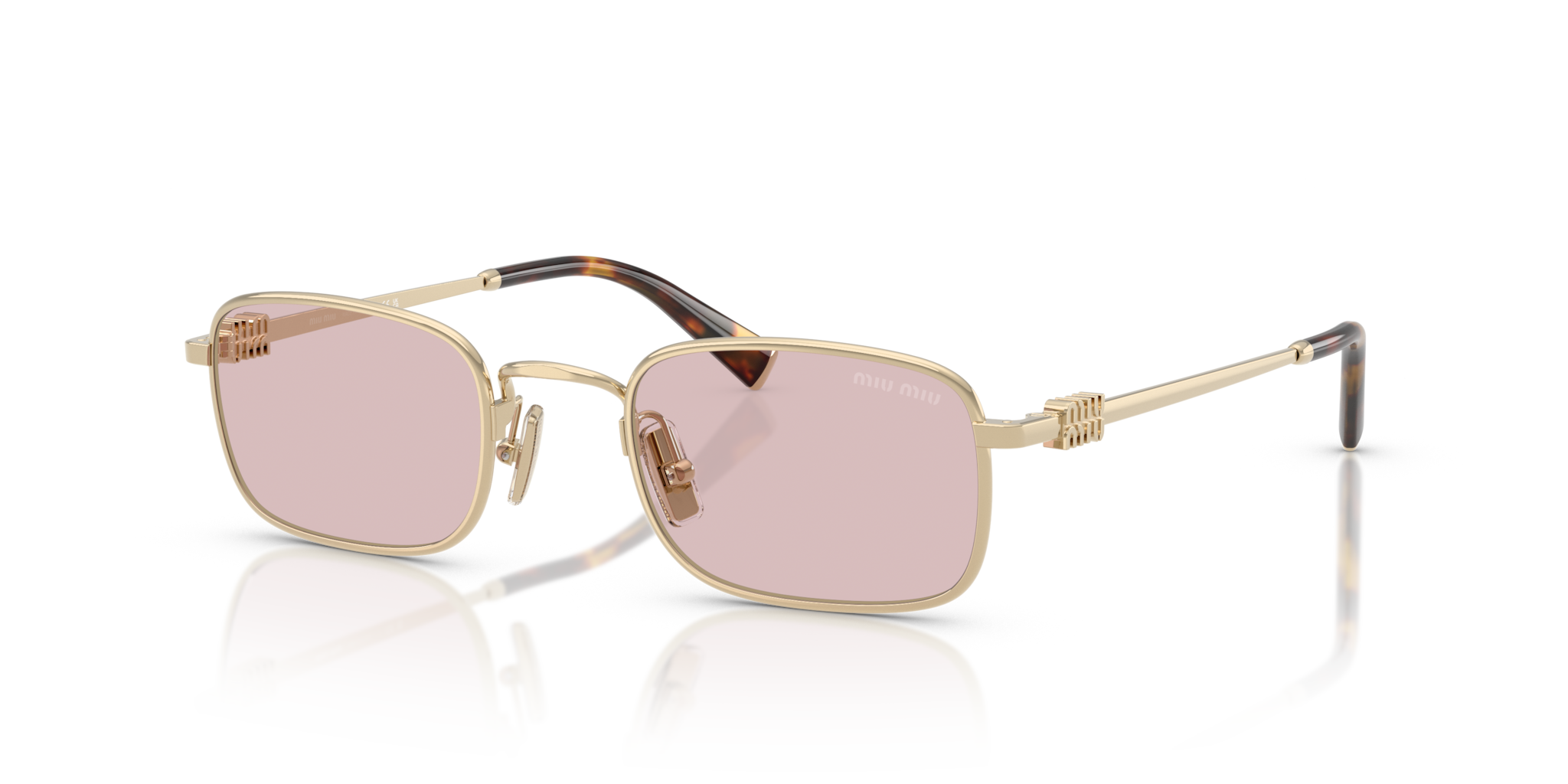 Occhiali da Sole Miu Miu Donna MU A53S Oro Chiaro Originali