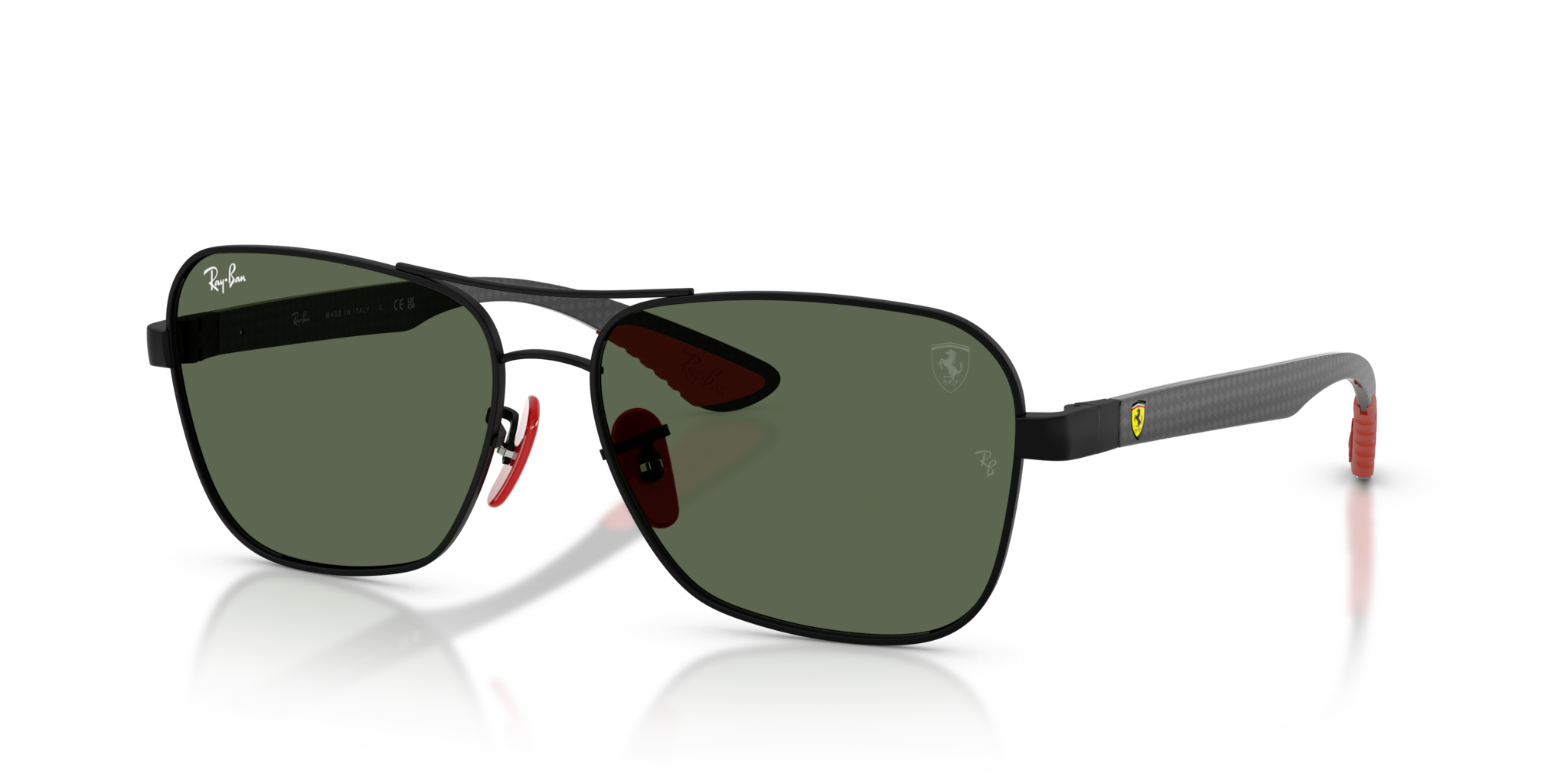 Occhiali da Sole Ray-Ban Scuderia Ferrari RB8336M Neri Opachi Original