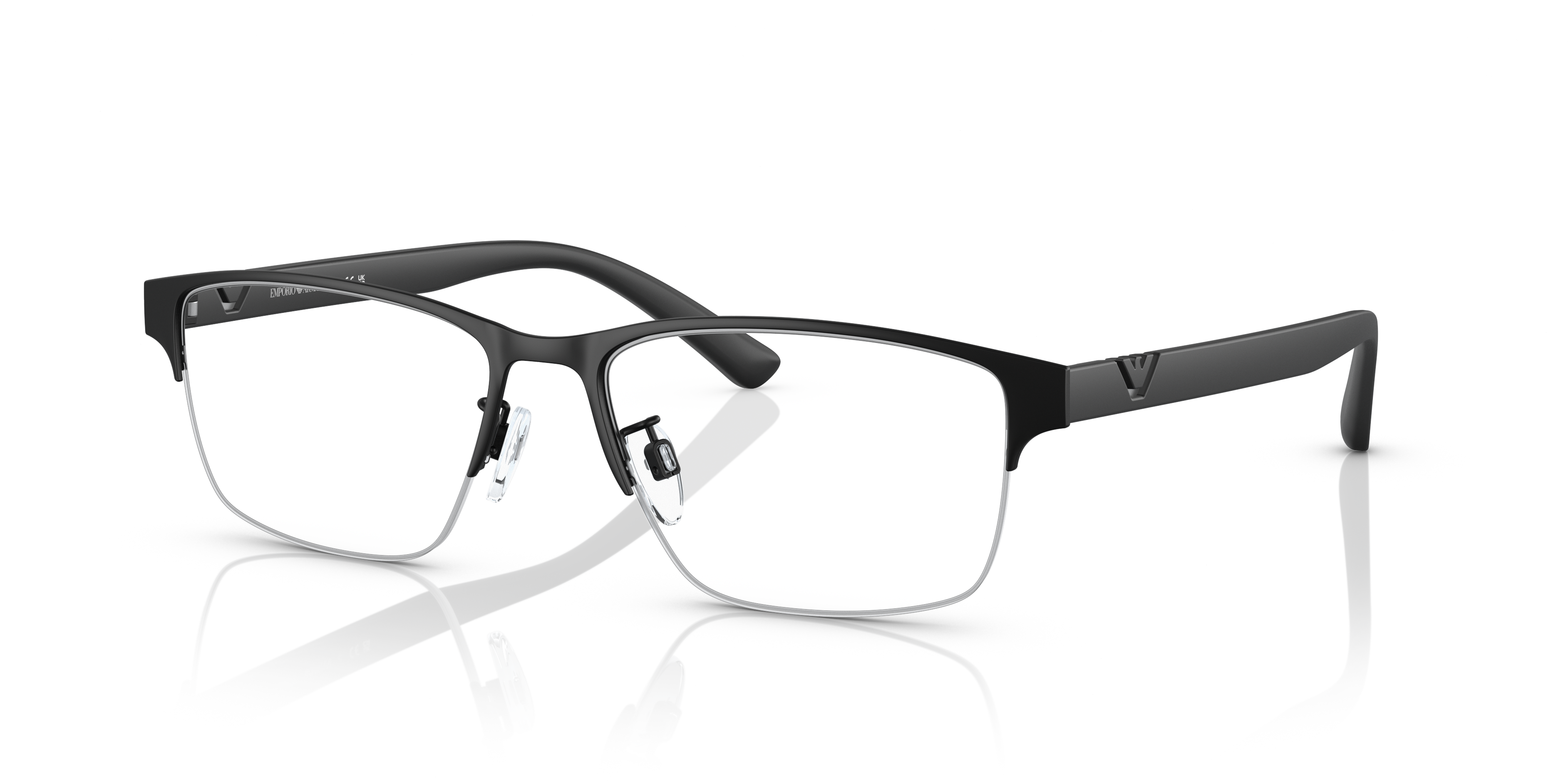 Emporio Armani 0EA1138 Occhiali da Vista Uomo Nero Opaco