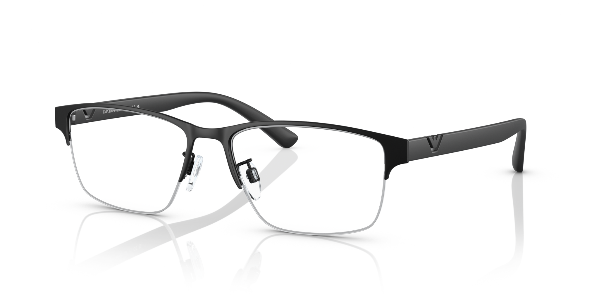 Emporio Armani 0EA1138 Occhiali da Vista Uomo Nero Opaco