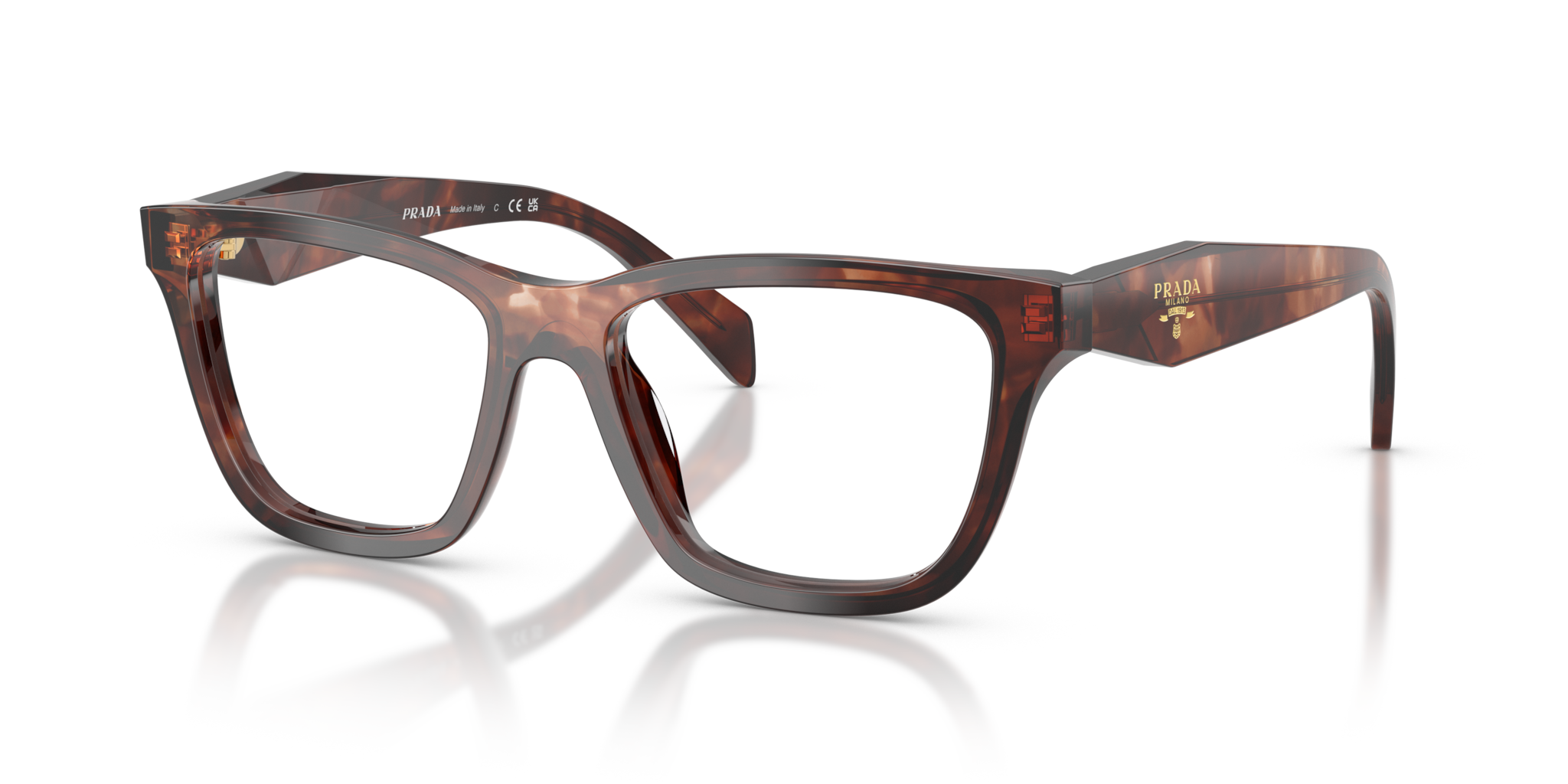 Occhiali da Vista Donna Prada 0PR C10V Caramel Tortoise | Eleganza