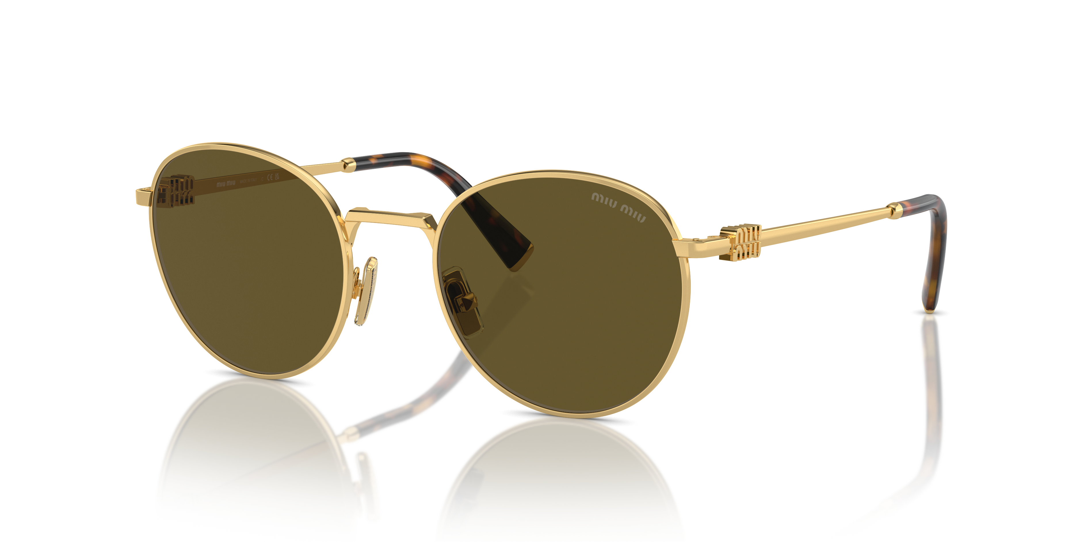 MIU MIU - 5AK09Z GOLD | OCCHIALE DA SOLE DONNA - MU 55ZS CALIBRO 50