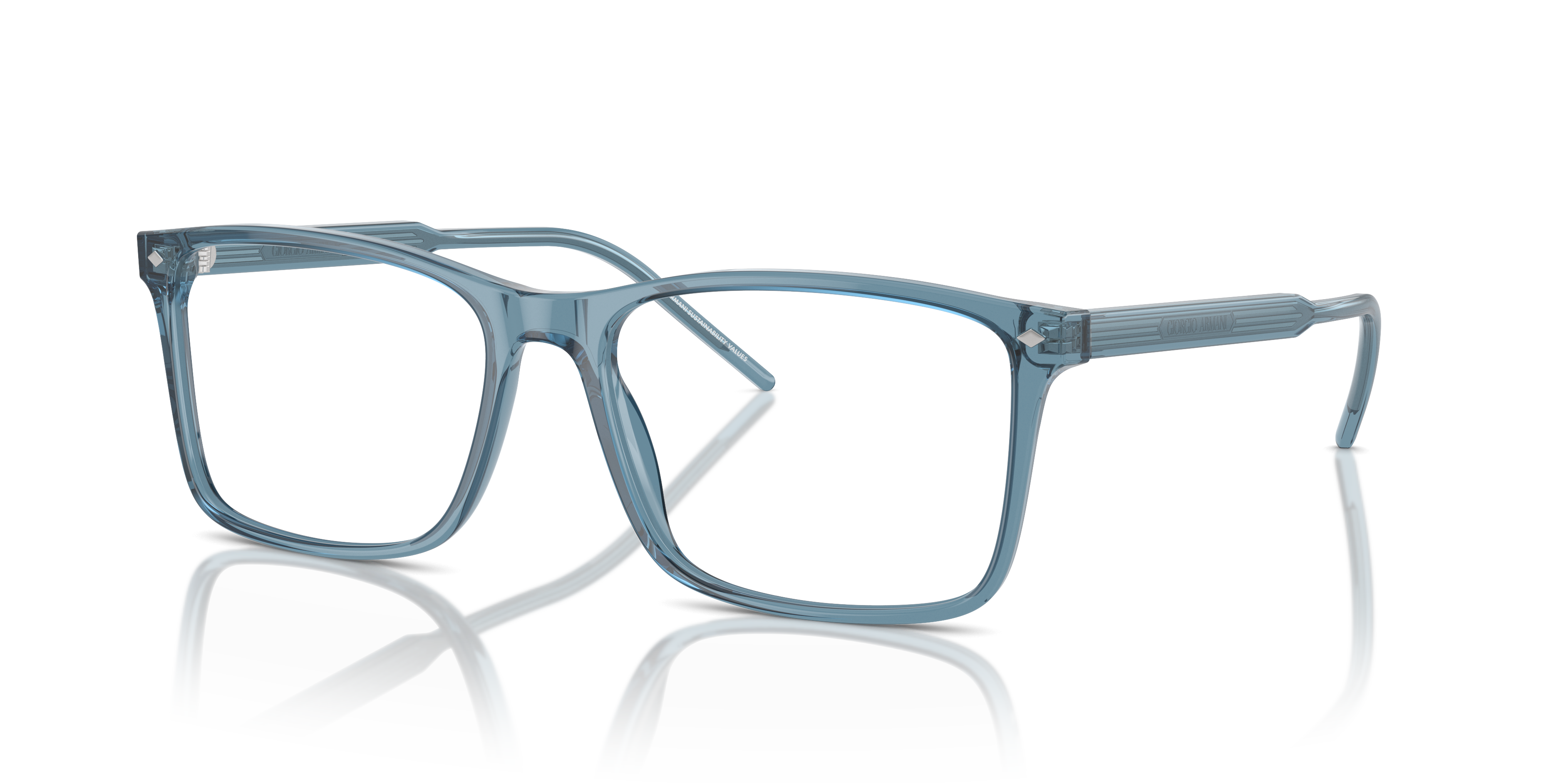 Giorgio Armani 0AR7258 Occhiali da Vista Uomo Transparent Blue