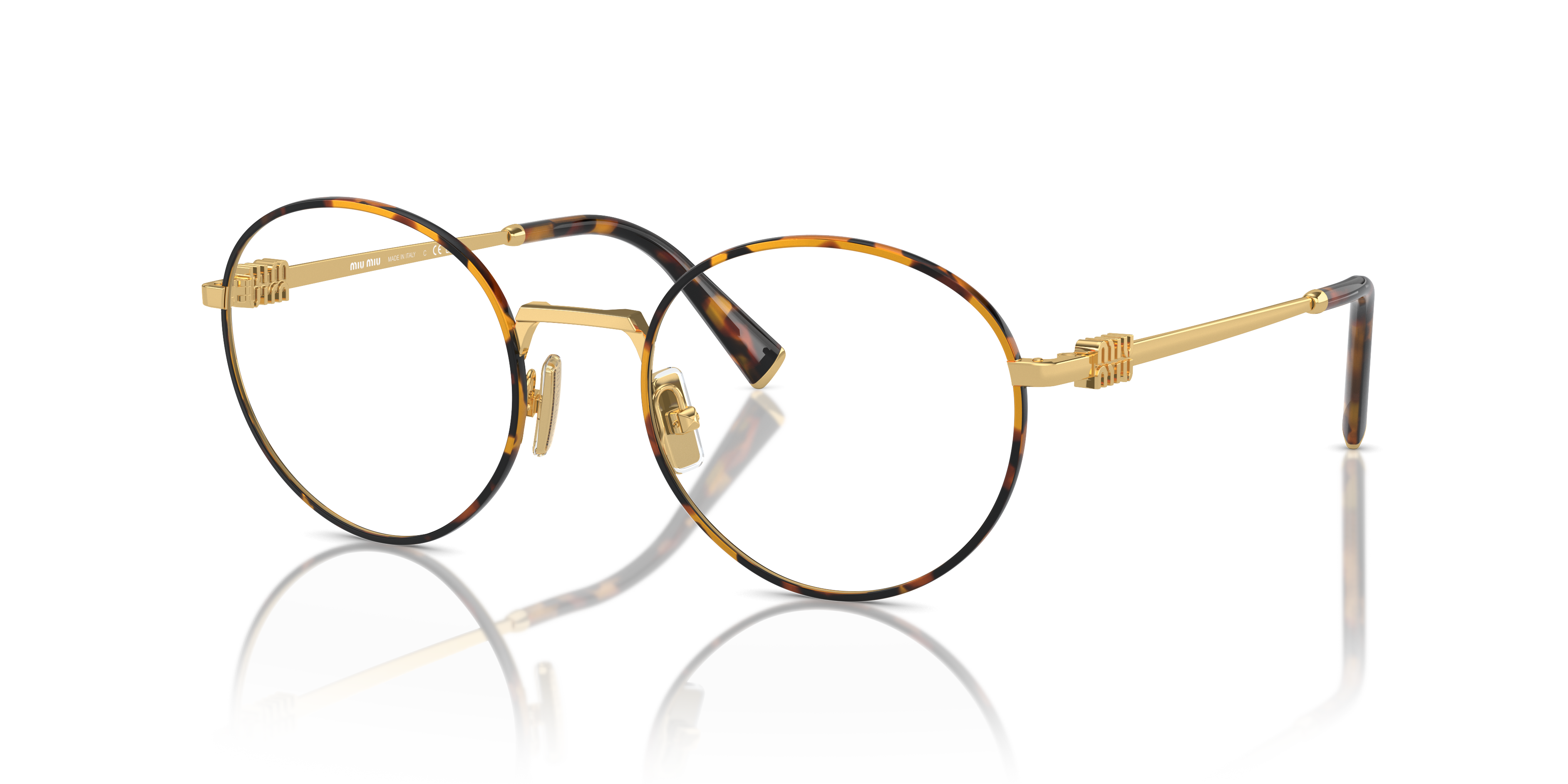 MIU MIU MU 52XV - HAVANA HONEY/GOLD | OCCHIALE DA VISTA DONNA - 14U1O1 CALIBRO 52
