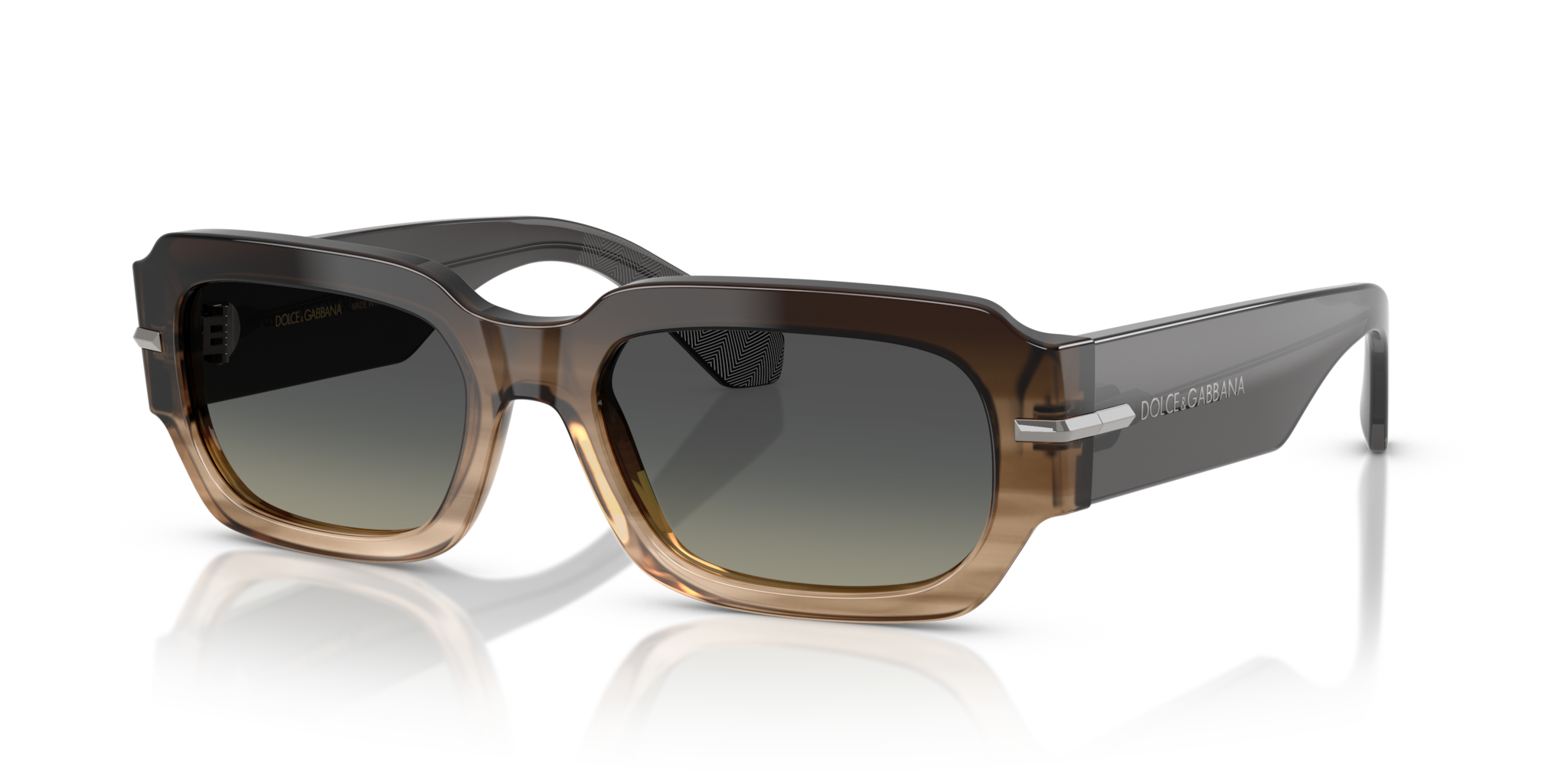 Occhiali da sole uomo Dolce&Gabbana DG4485 Gradient Striped Grey