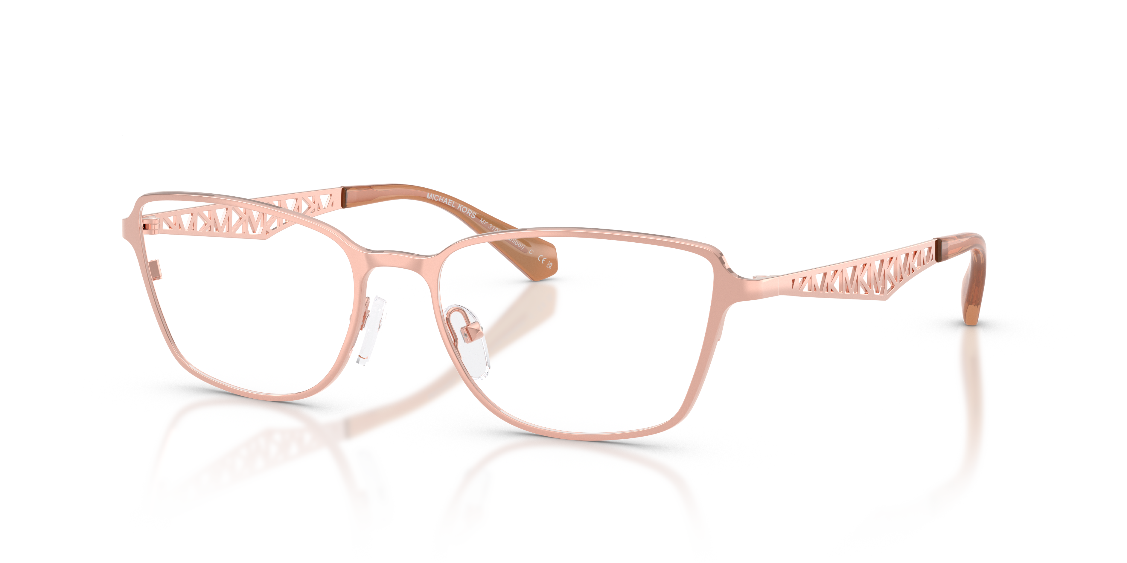 Occhiali da vista Michael Kors Sanibel oro rosa 0MK3105 - Donna