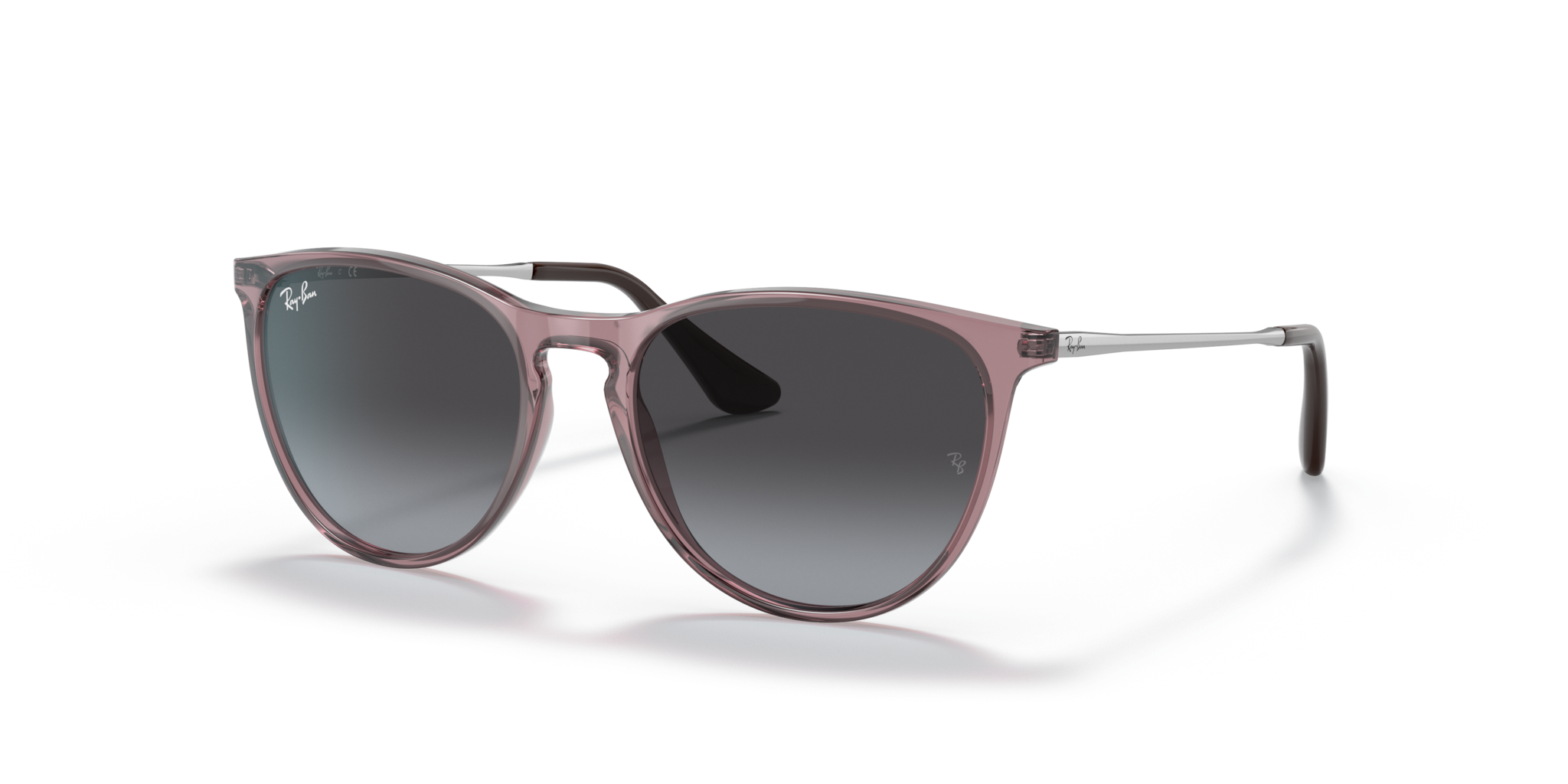 Occhiali da Sole Ray-Ban Junior Erika Viola Trasparente - Originali