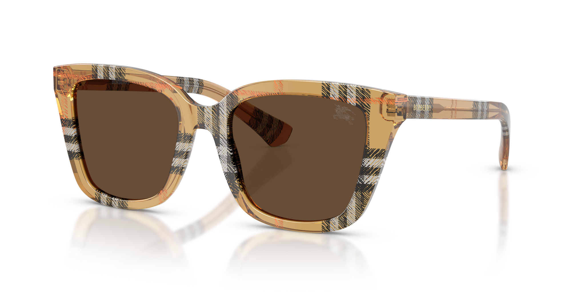 Occhiali da sole Burberry donna 0BE4487 Check Sand originali