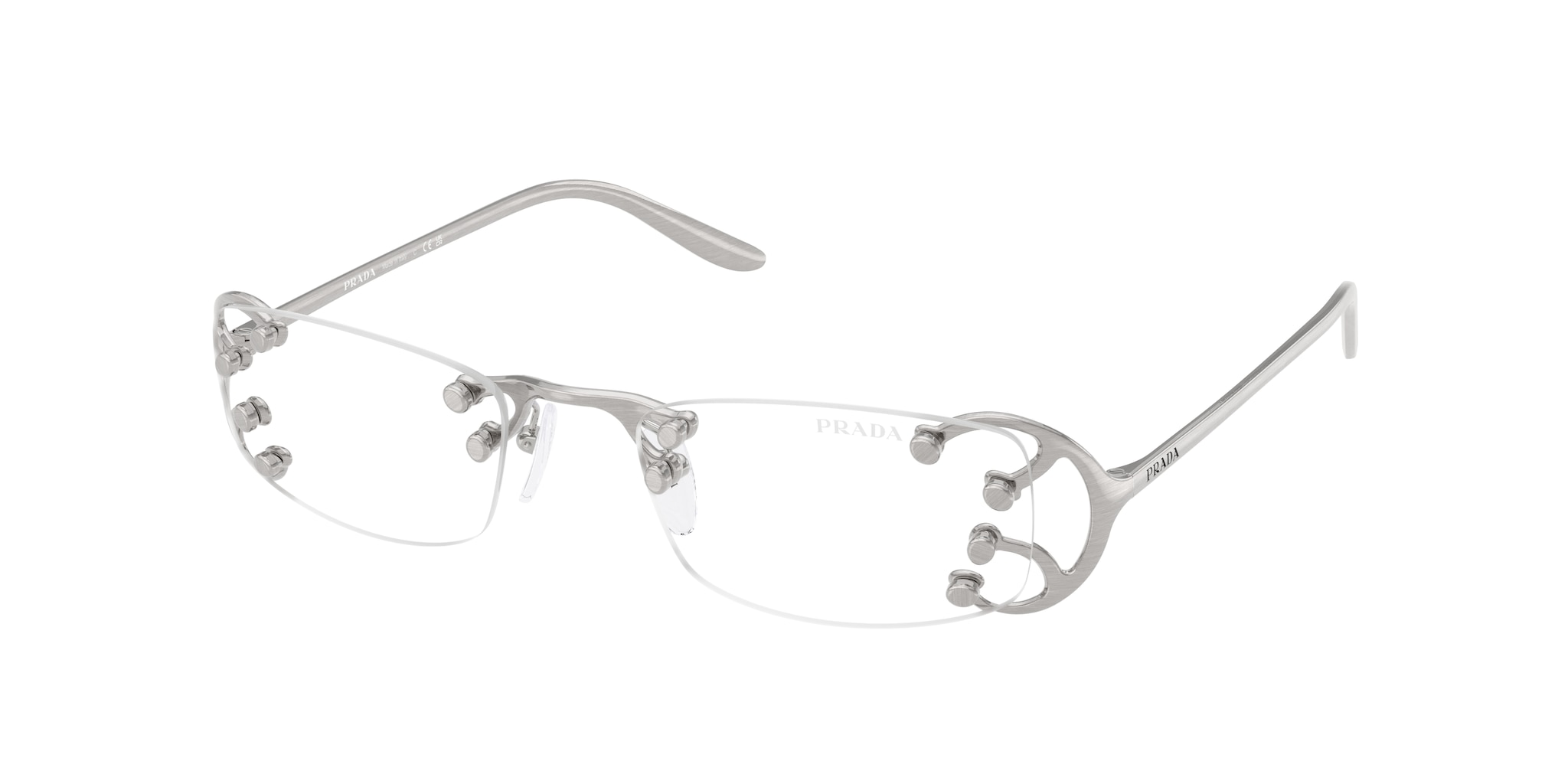 Occhiali da Sole Prada Donna 0PR C57S Argento Nouveau
