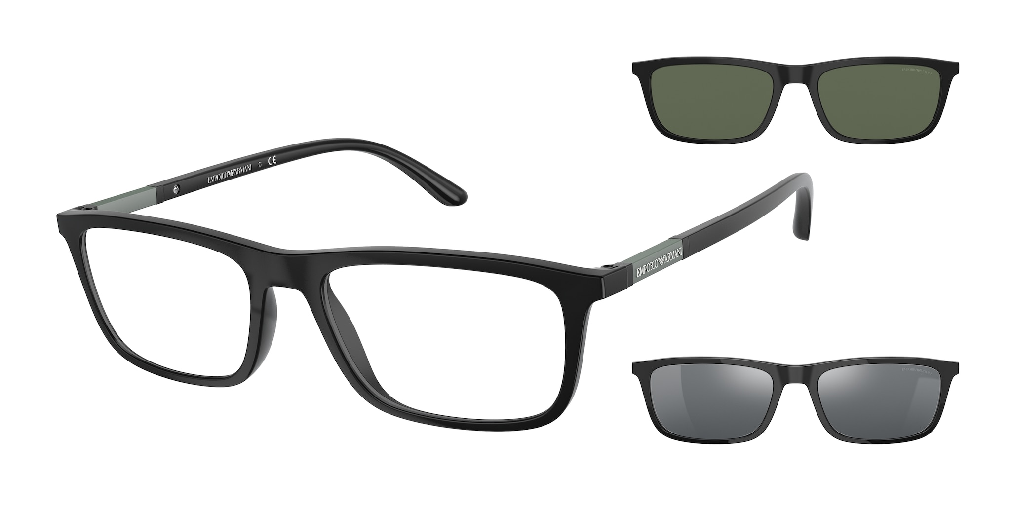 Emporio Armani EA4160 Clip-On · Vista + Sole Uomo