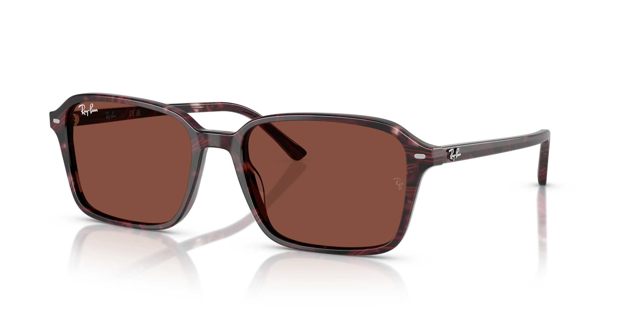 Occhiali da Sole Ray-Ban Raimond Transparent Fantasy Violet & Red