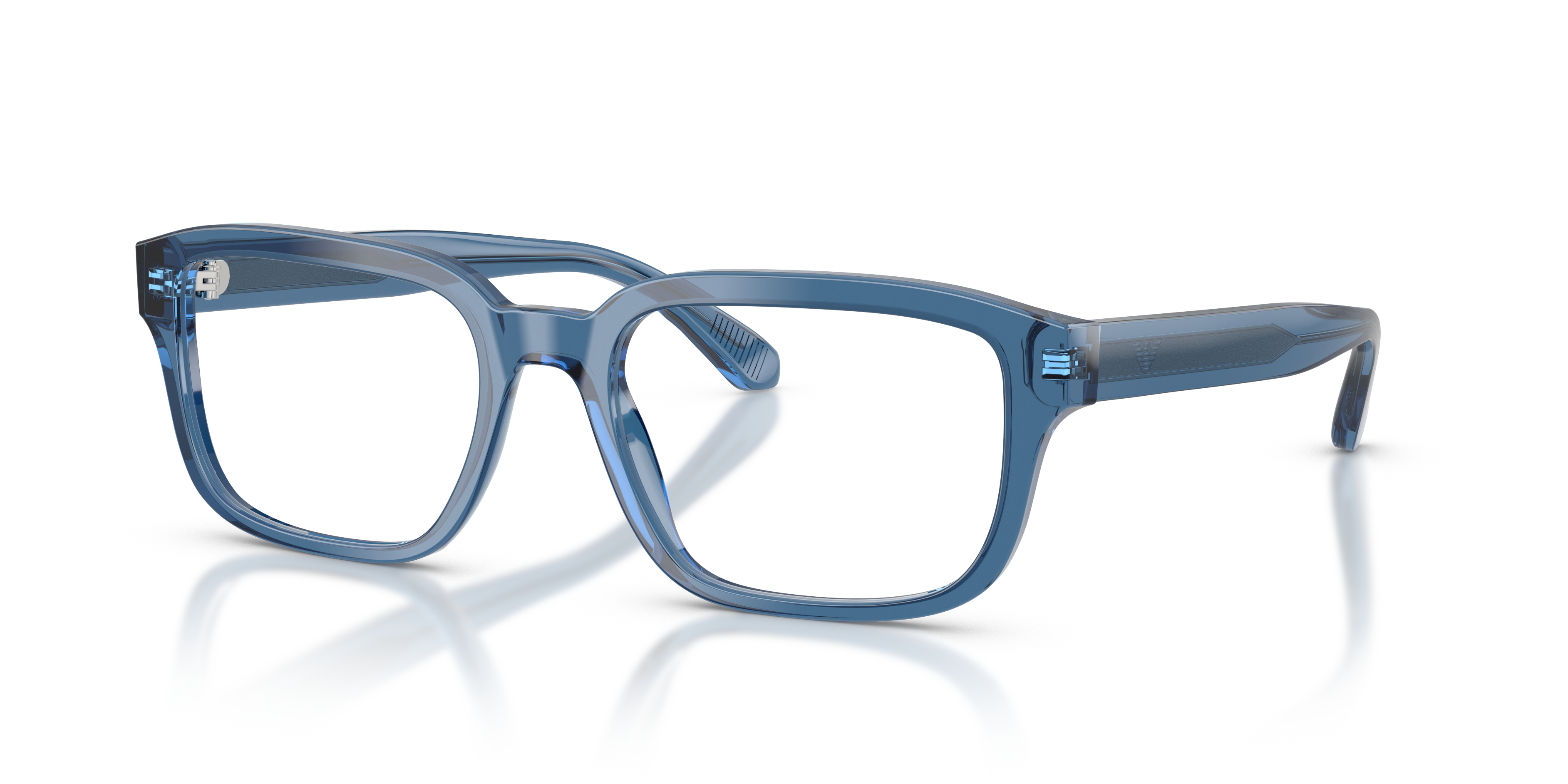 Occhiali da Vista Uomo Emporio Armani 0EA3255 Shiny Transparent Blue