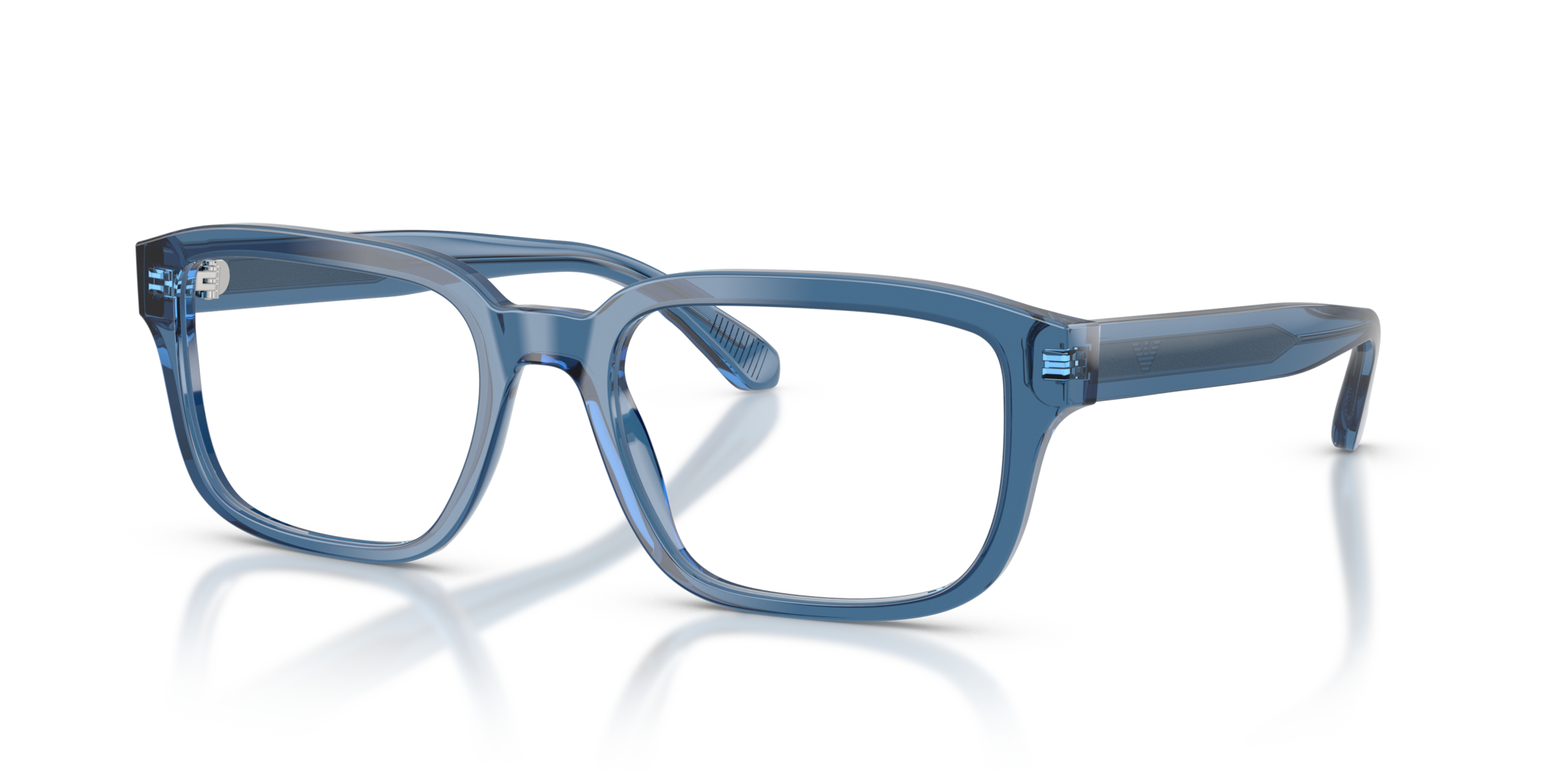 Occhiali da Vista Uomo Emporio Armani 0EA3255 Shiny Transparent Blue