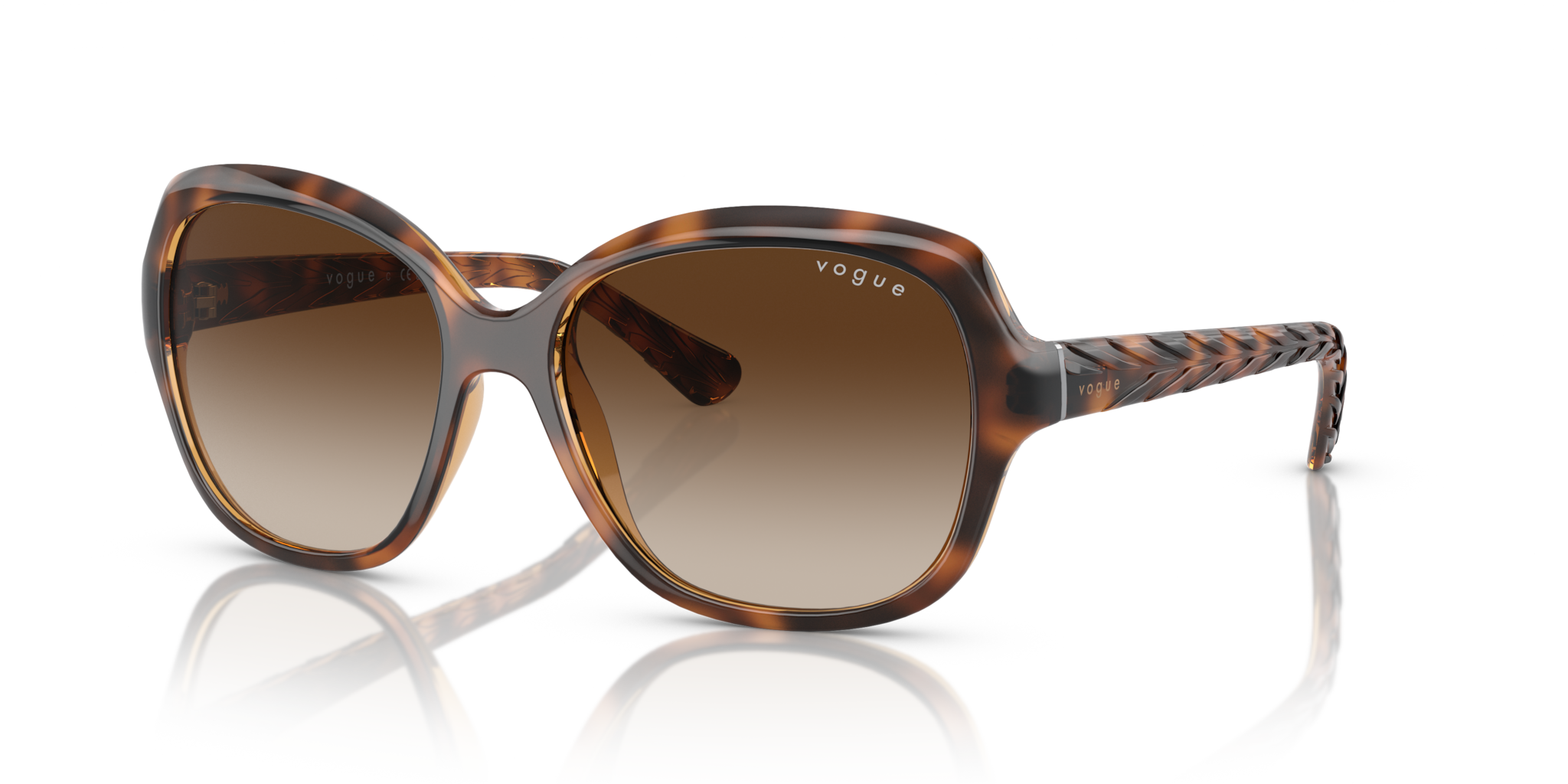 Occhiali da Sole Vogue VO2871S Donna Striped Dark Havana
