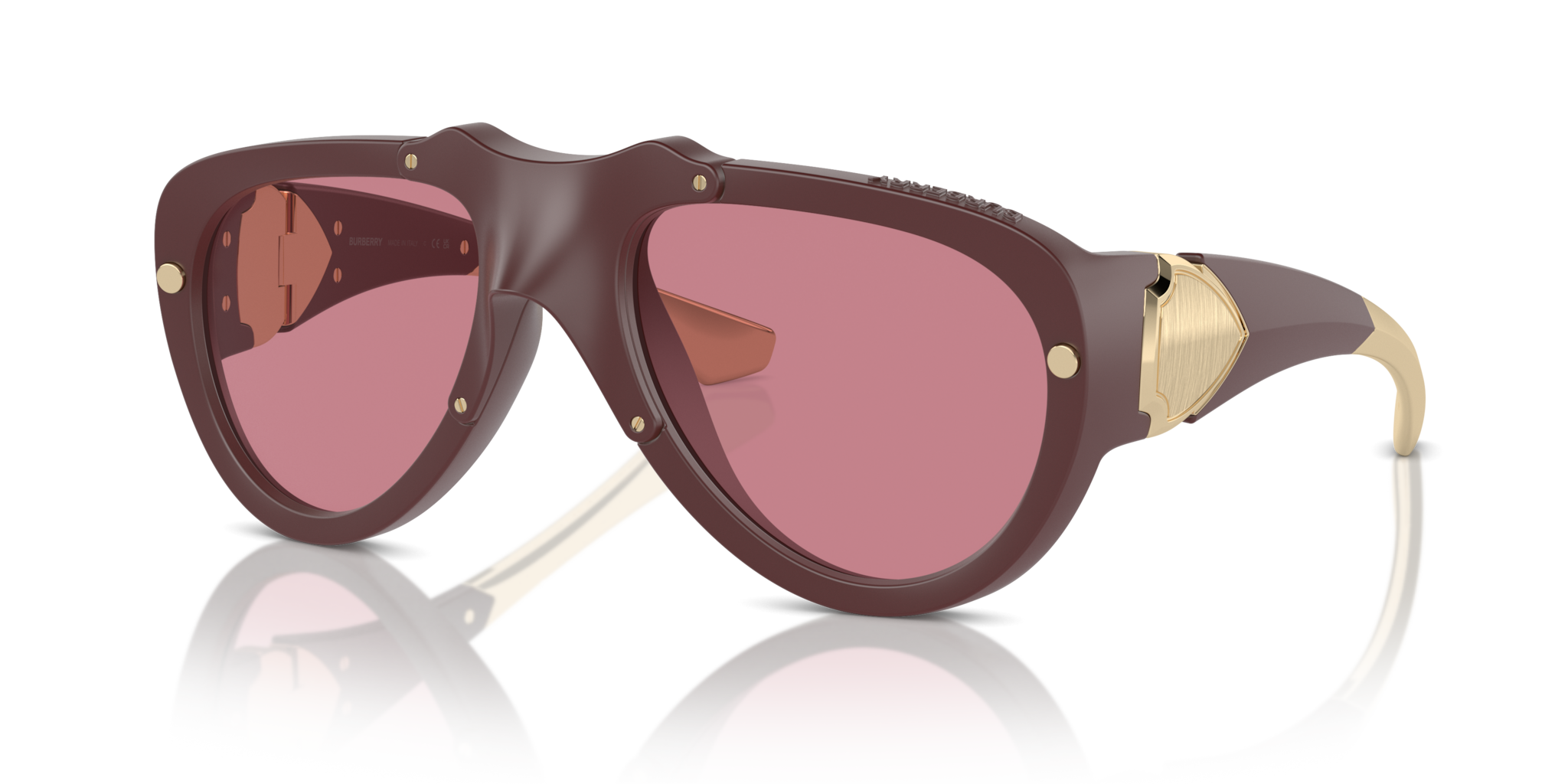 Occhiali da Sole Burberry BE4433U Gomma Bordeaux | Stile Unisex