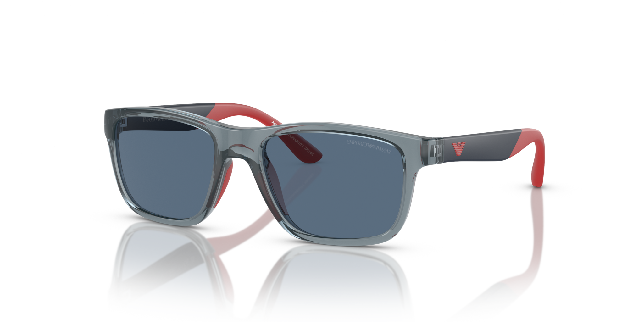 Occhiali da sole bambino Emporio Armani 0EK4002 blu trasparente
