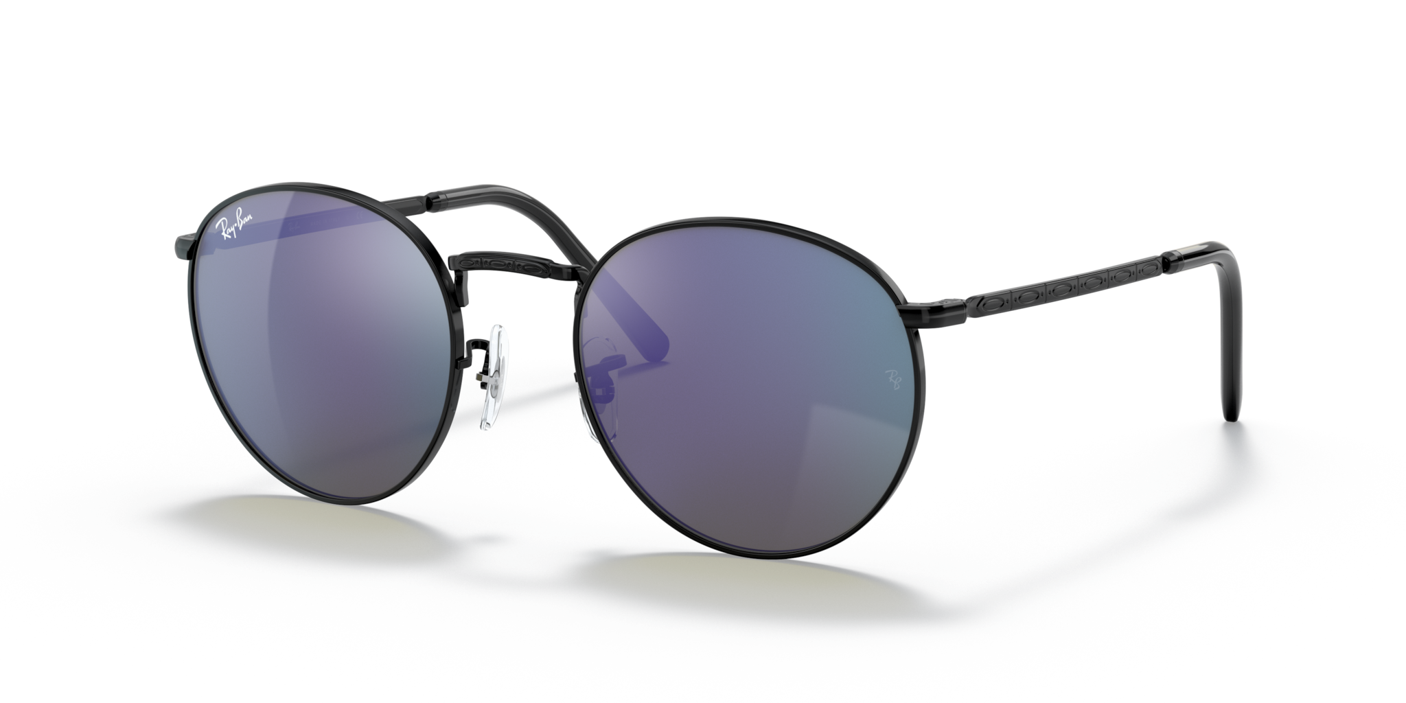 Ray-Ban New Round Neri 0RB3637: Occhiali da Sole Unisex Originali