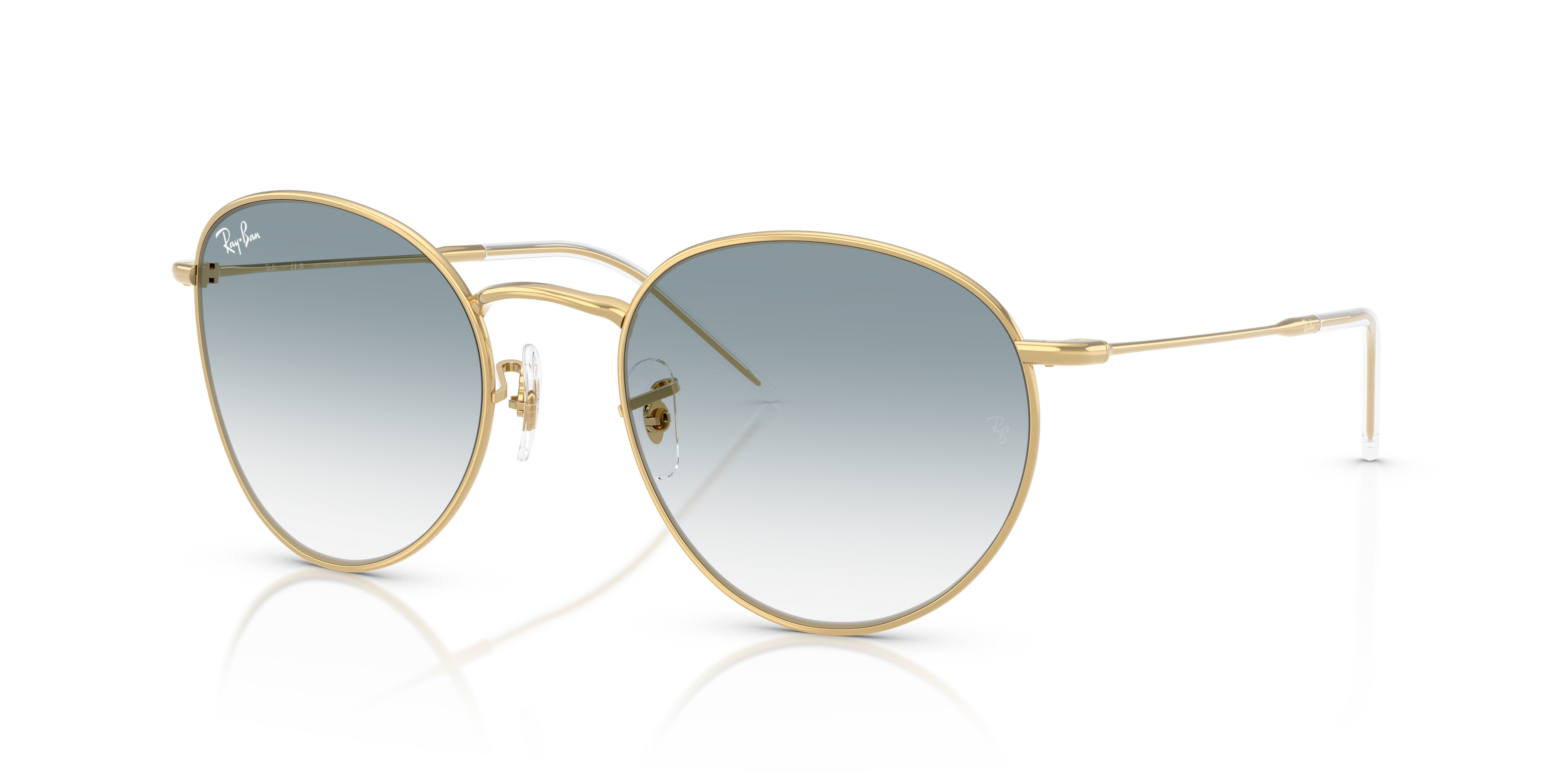 Occhiali da Sole Ray-Ban Round Reverse Arista Gold | Iconici e Origina