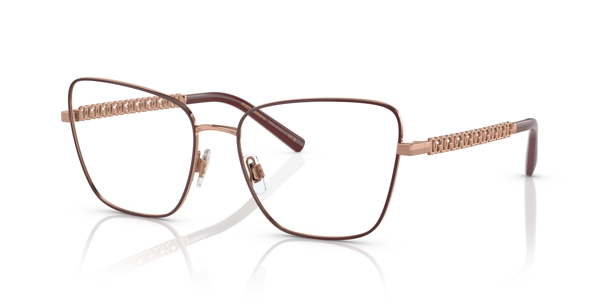 Occhiali da Vista Dolce&Gabbana 0DG1346 Donna - Pink Gold/Bordeaux