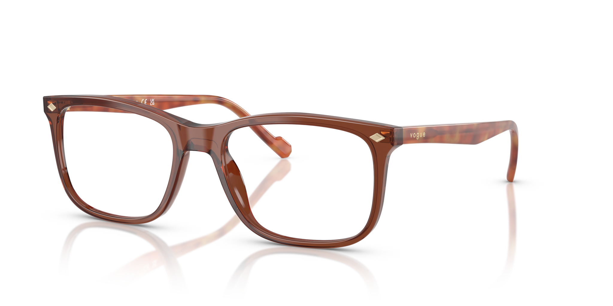 Occhiali da Vista Vogue Eyewear 0VO5617 Uomo - Marrone Trasparente