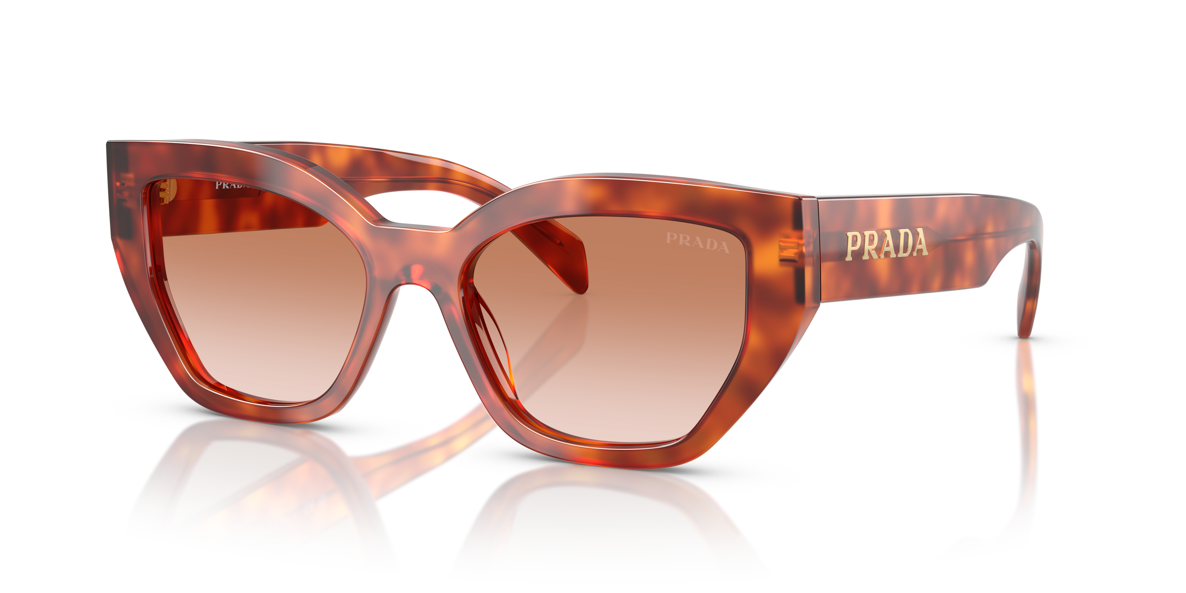 Occhiali da Sole Prada Donna PR A09S Cognac Tortoise