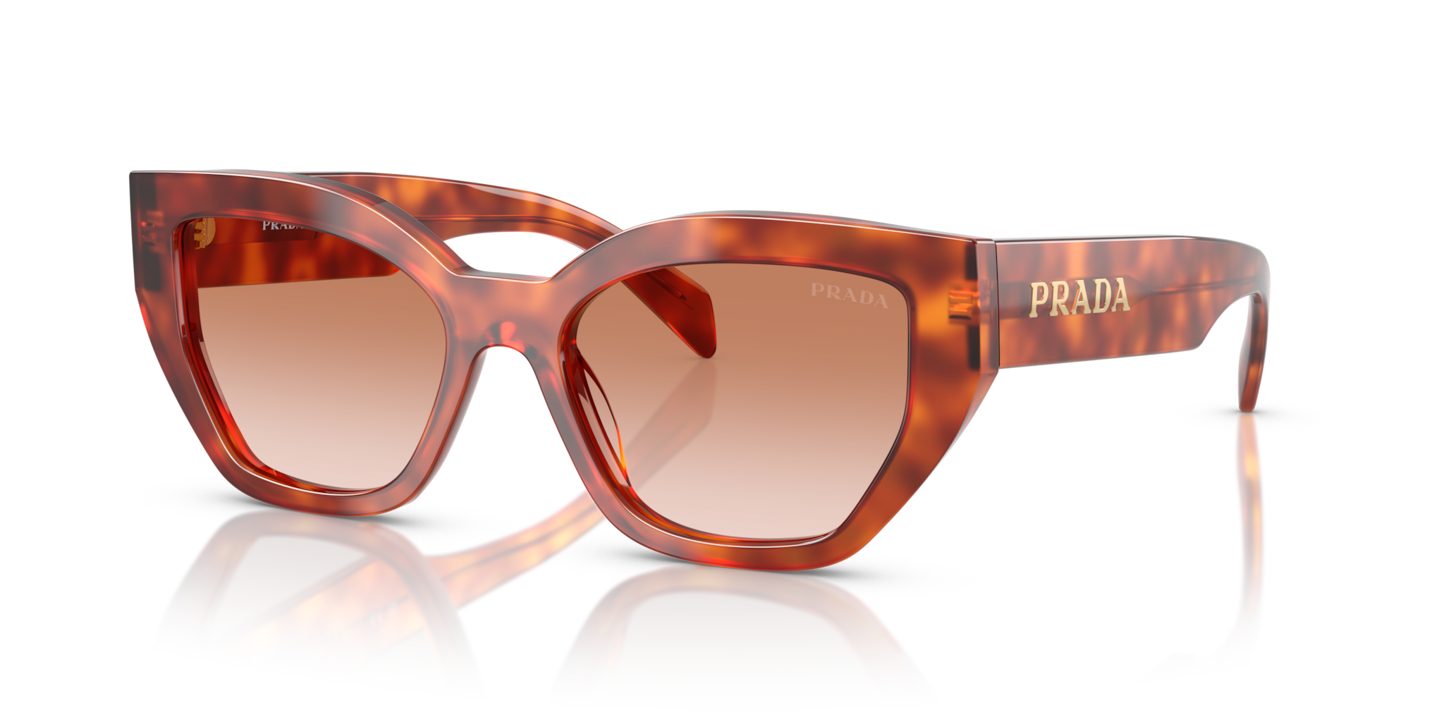 Occhiali da Sole Prada Donna PR A09S Cognac Tortoise