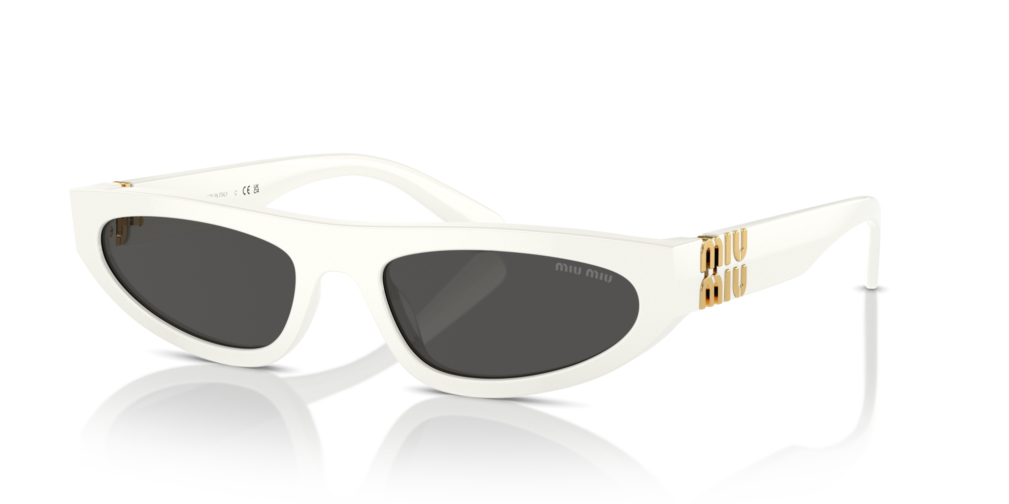 Occhiali da Sole Miu Miu 0MU 07ZS White Ivory Donna Originali