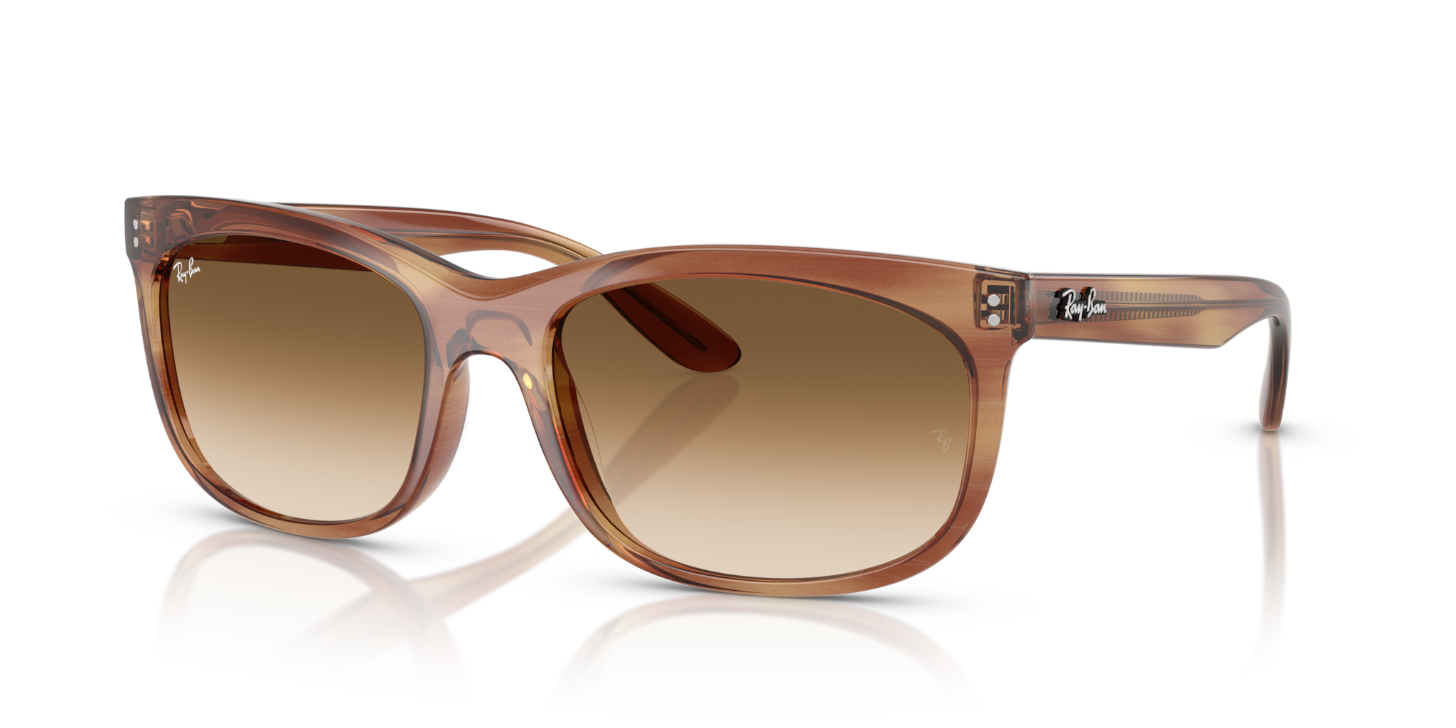 Occhiali da Sole Ray-Ban Balorette Striped Brown | Originali