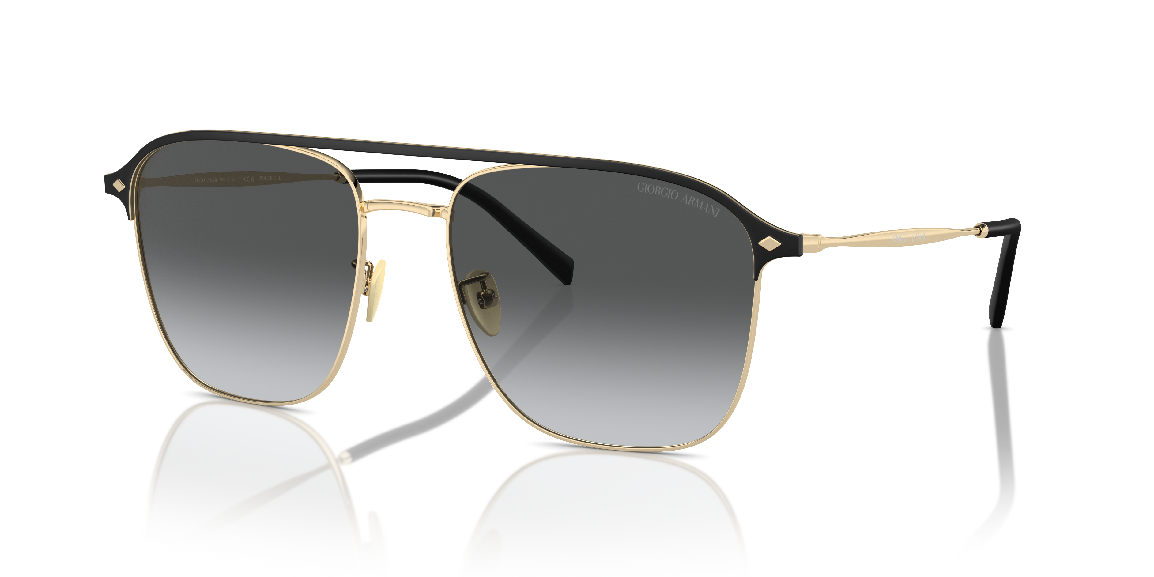 Occhiali da Sole Uomo Giorgio Armani AR6154 Pale Gold Originali