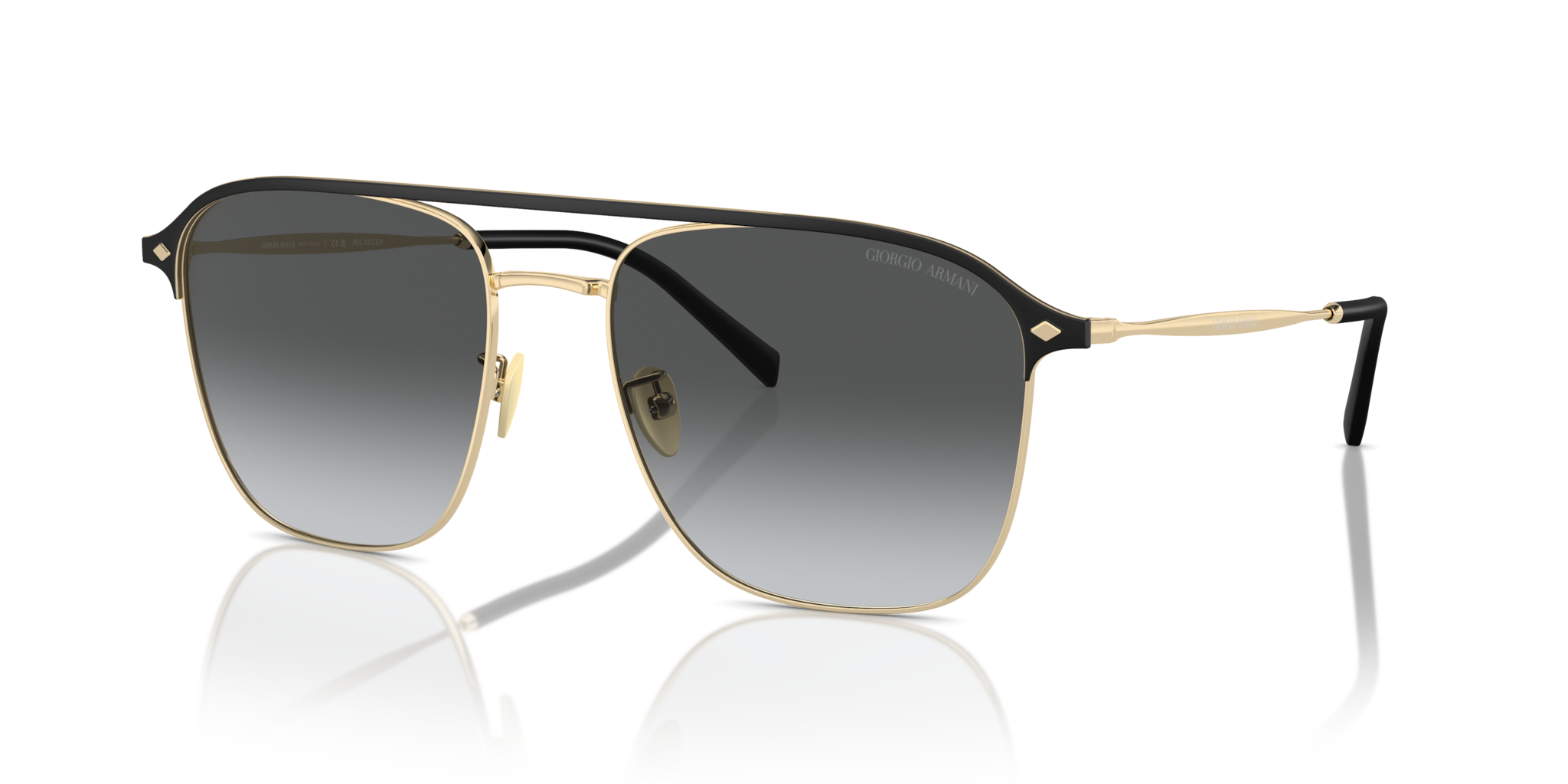Occhiali da Sole Uomo Giorgio Armani AR6154 Pale Gold Originali