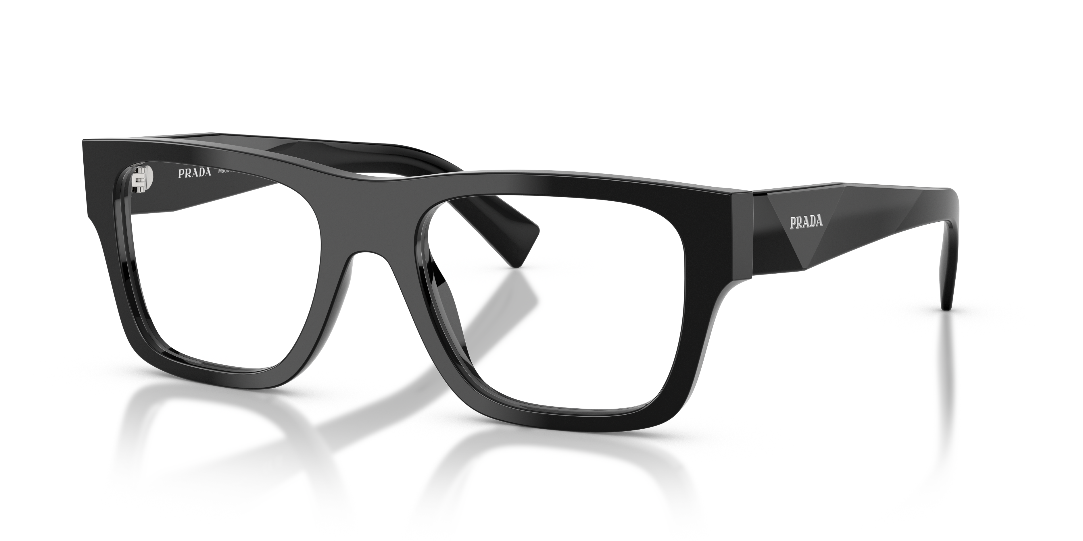 Prada Occhiali da Vista Uomo 0PR C01V Neri | Eleganza Iconica