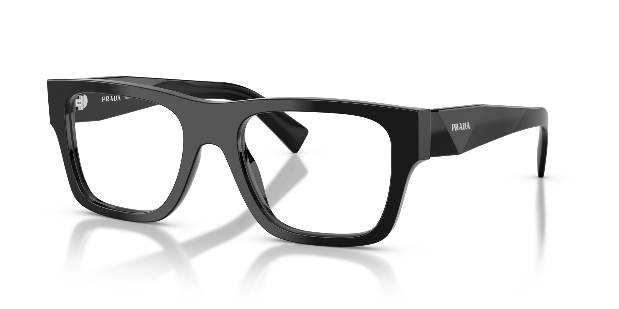 Prada Occhiali da Vista Uomo 0PR C01V Neri | Eleganza Iconica