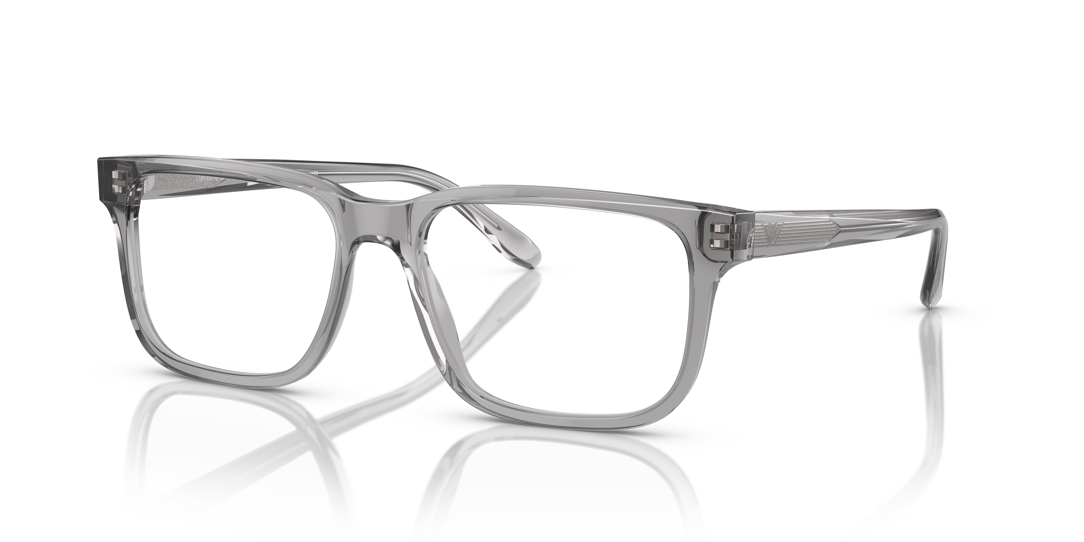Occhiali da Vista Uomo Emporio Armani 0EA3218 Grigio Trasparente Lucid