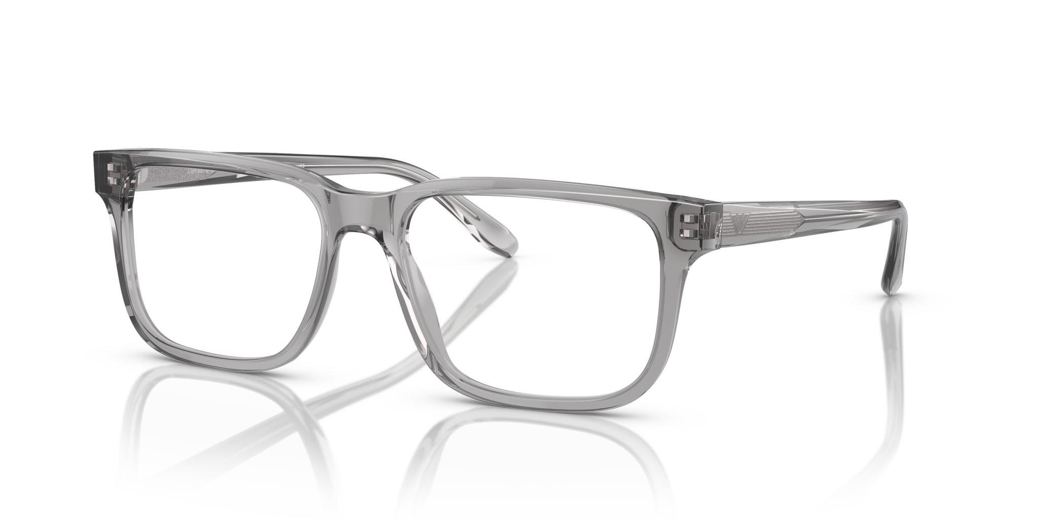 Occhiali da Vista Uomo Emporio Armani 0EA3218 Grigio Trasparente Lucid
