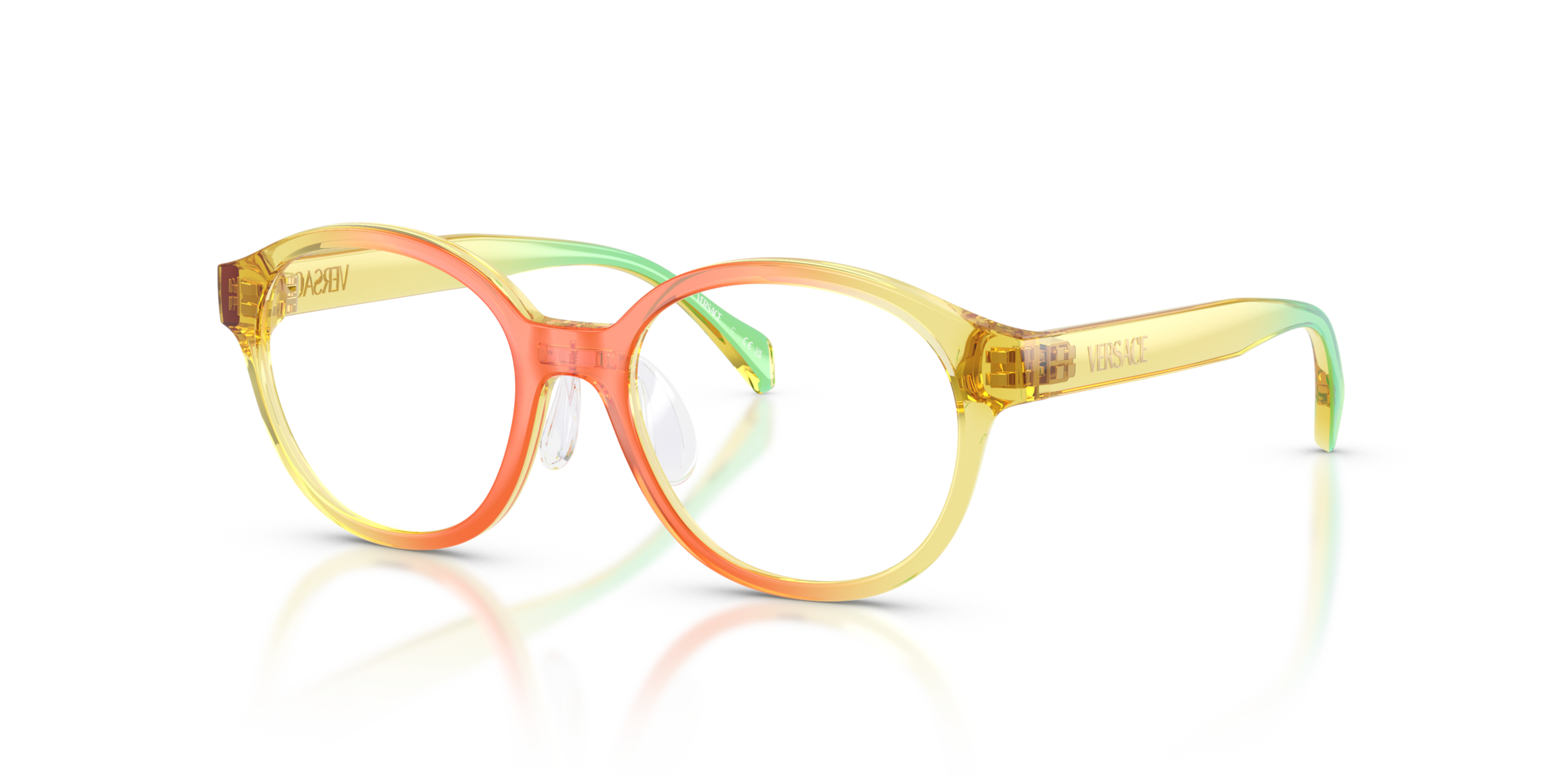 Occhiali da Sole Uomo Versace VK3012 Gradient Arancio Giallo Verde
