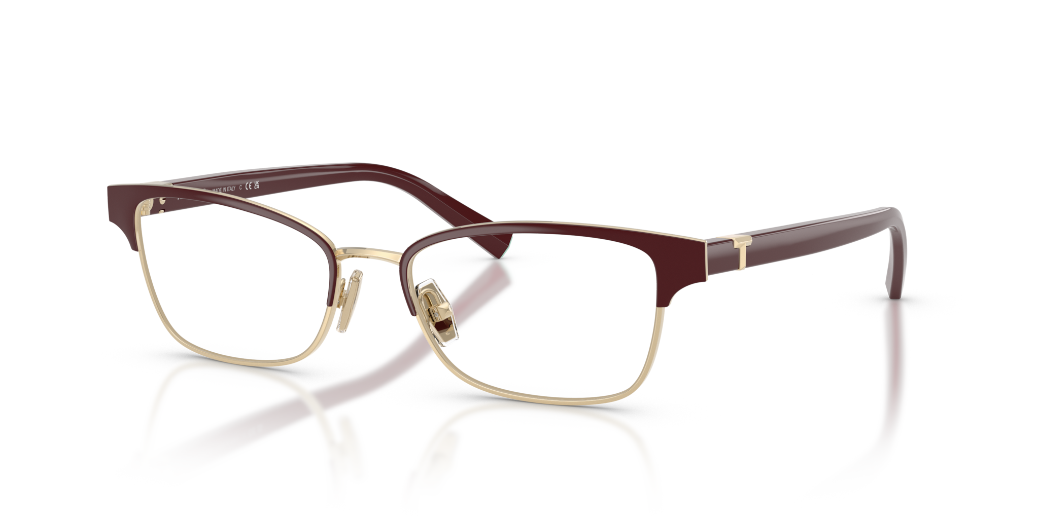 Tiffany & Co. 0TF1168 Occhiali da Vista Donna Burgundy On Pale Gold