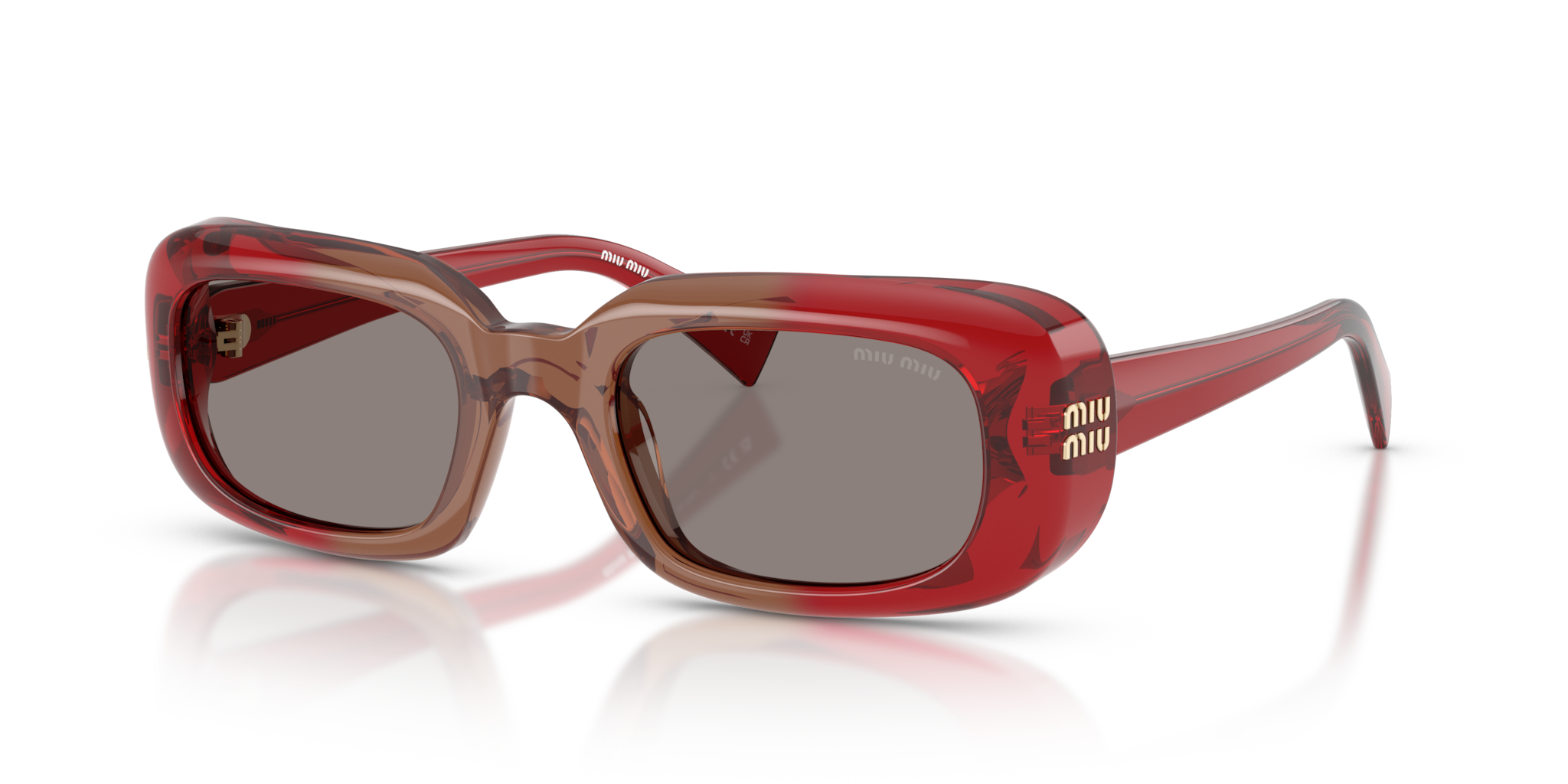 Occhiali da Sole Miu Miu MU B13S Bordeaux Originali Donna
