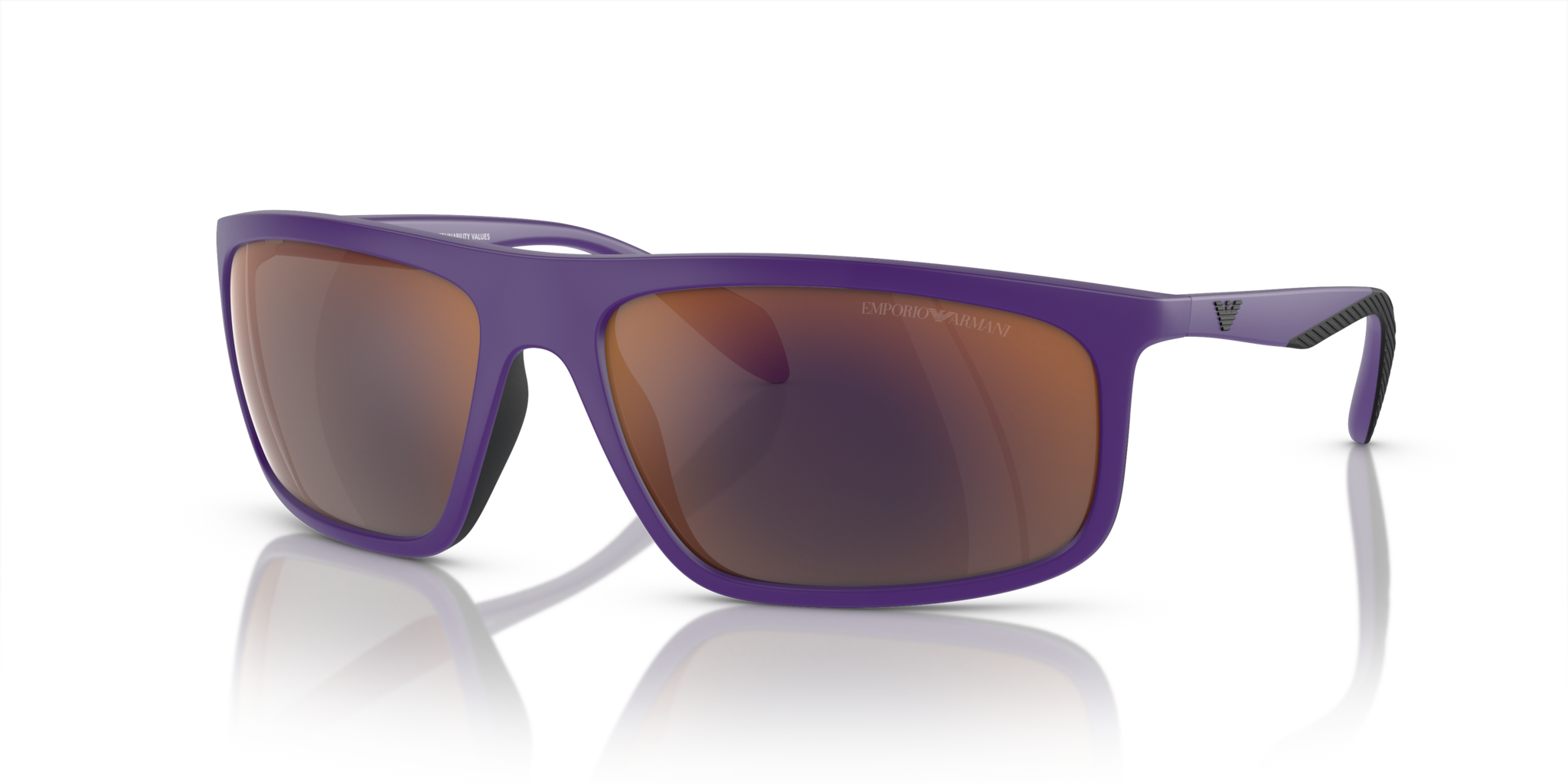 Occhiali da Sole Uomo Emporio Armani 0EA4212U Viola Opaco/Nero