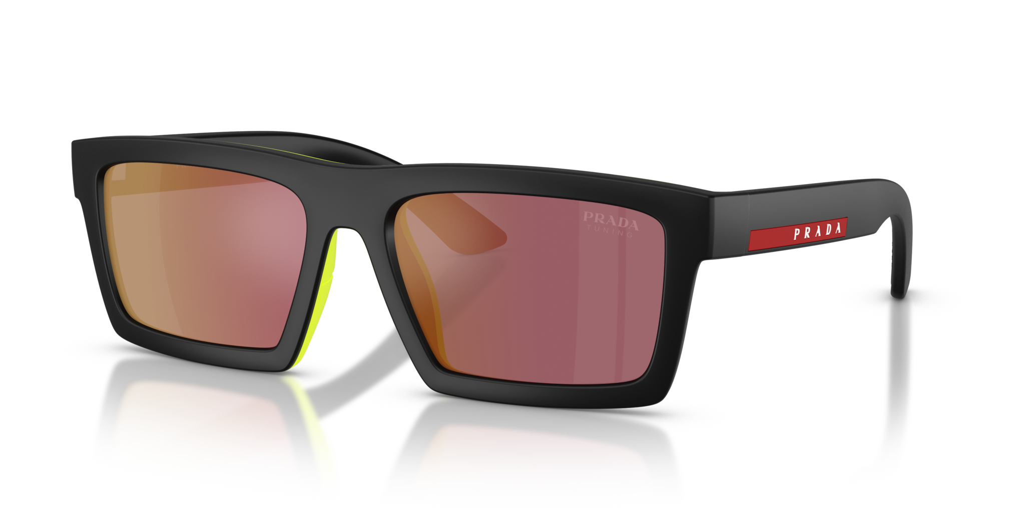 Occhiali da Sole Prada Linea Rossa Uomo PS A07S Nero Opaco
