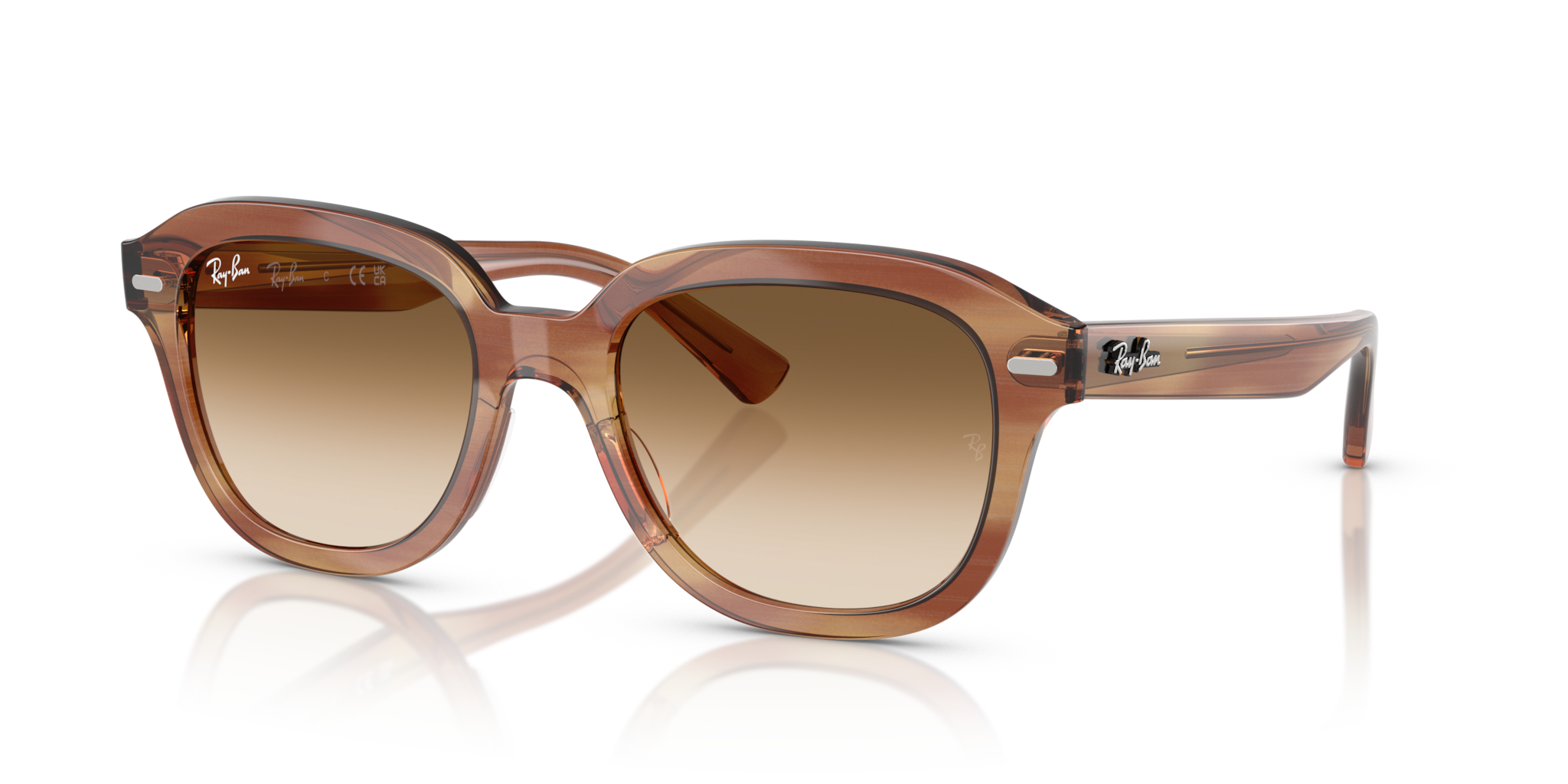 RAY-BAN RB 4398 ERIK 667571 DARK GRAY OPAL | UNISEX CALIBER 51 SUNGLASSES 