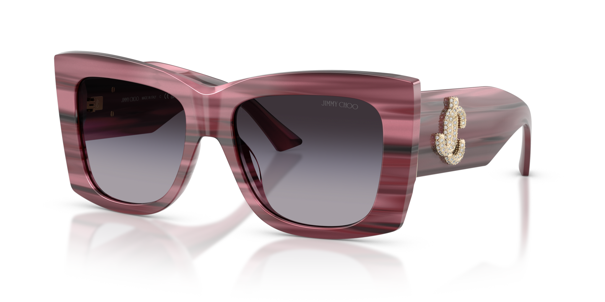 Occhiali da Sole Donna Jimmy Choo 0JC5036B Striped Cranberry | Origina