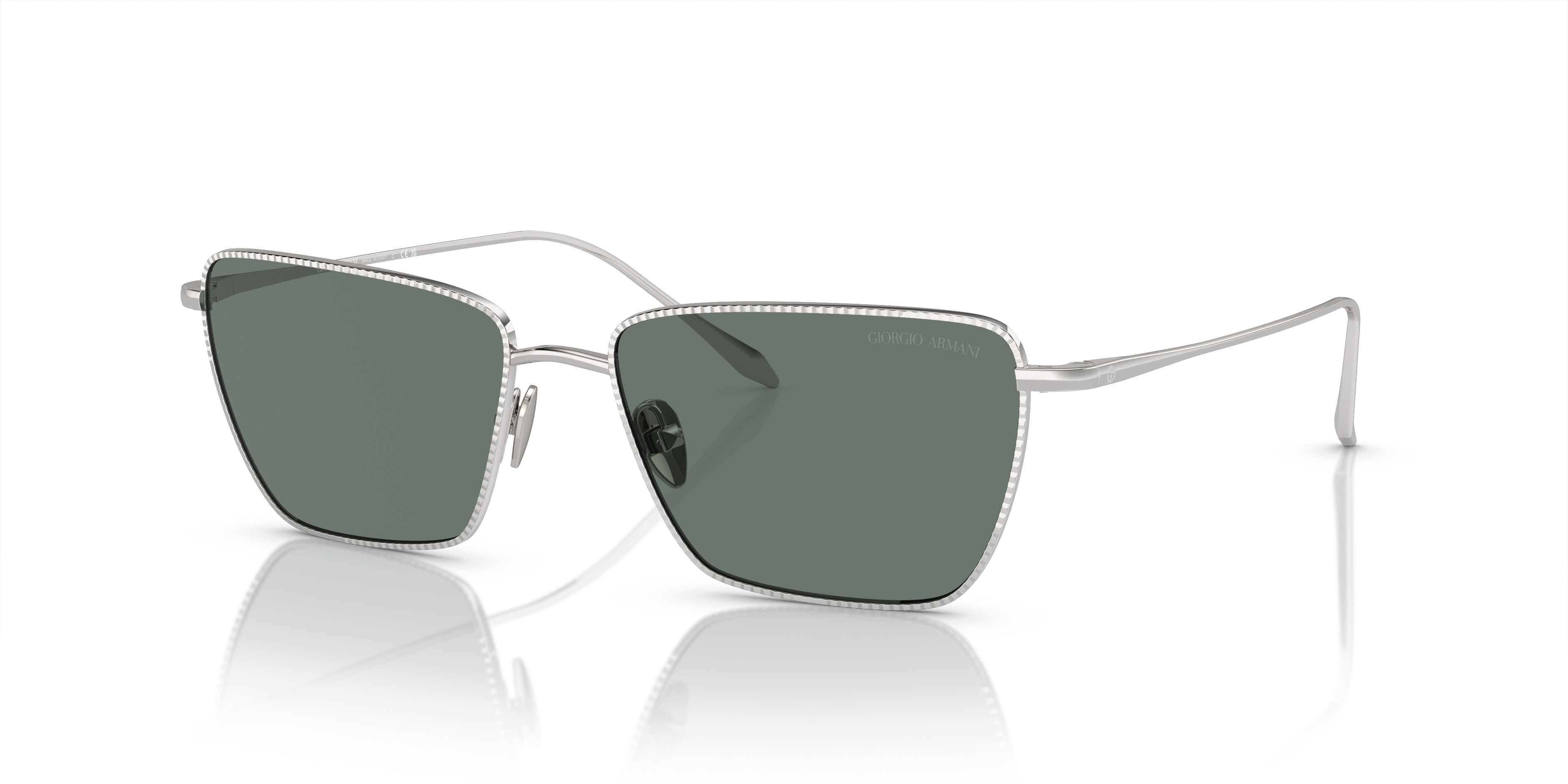 Occhiali da Sole Giorgio Armani Donna AR6153 Argento - Originali