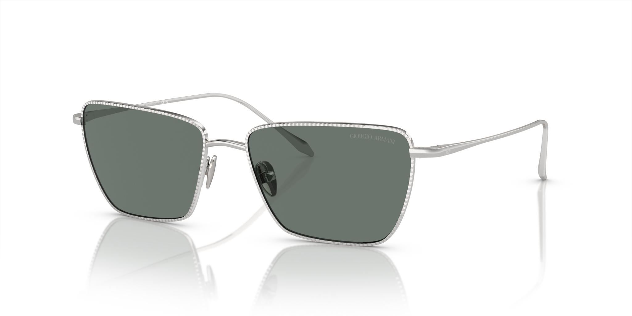 Occhiali da Sole Giorgio Armani Donna AR6153 Argento - Originali